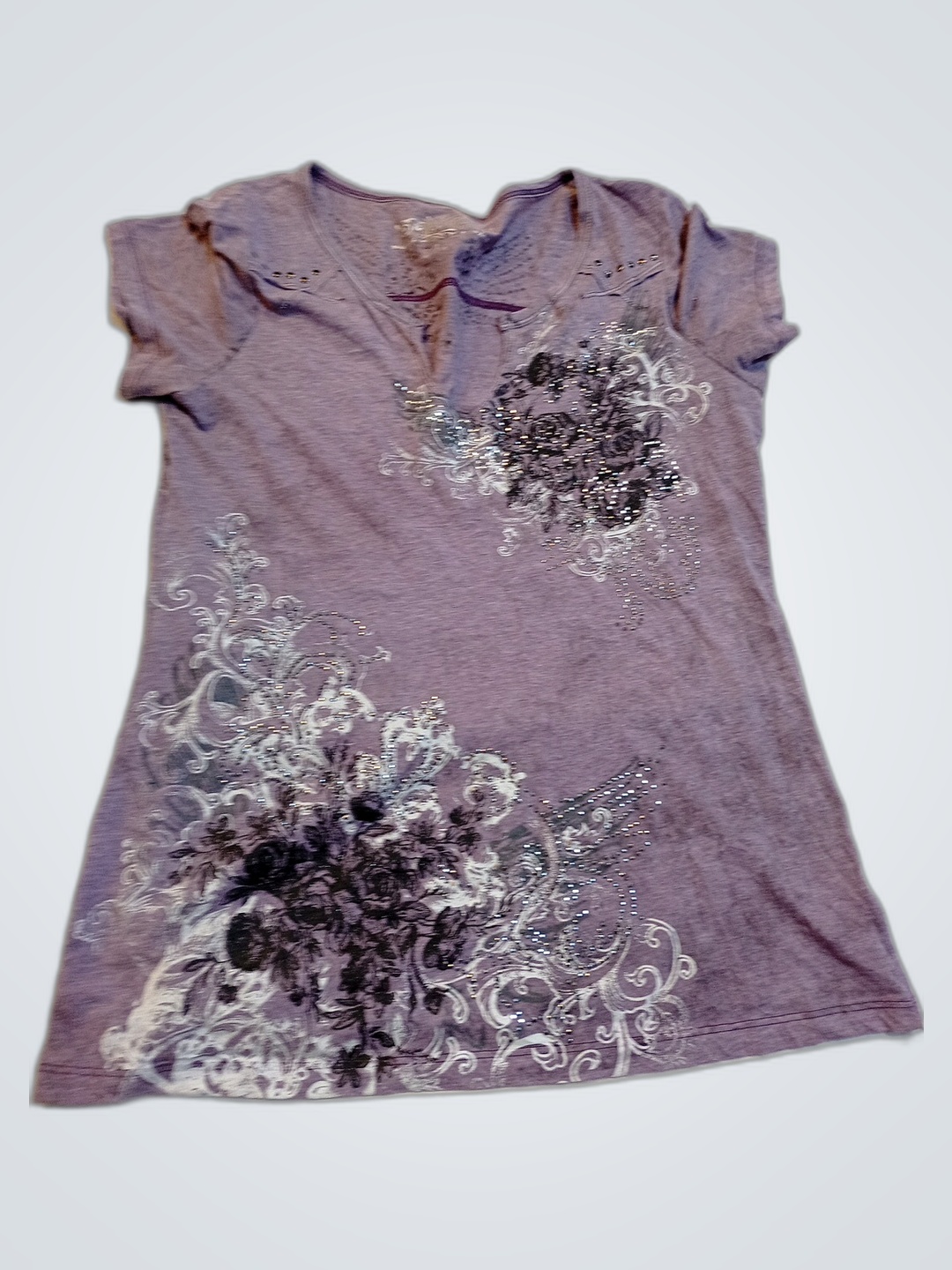 Maurices Purple Embellished Top
