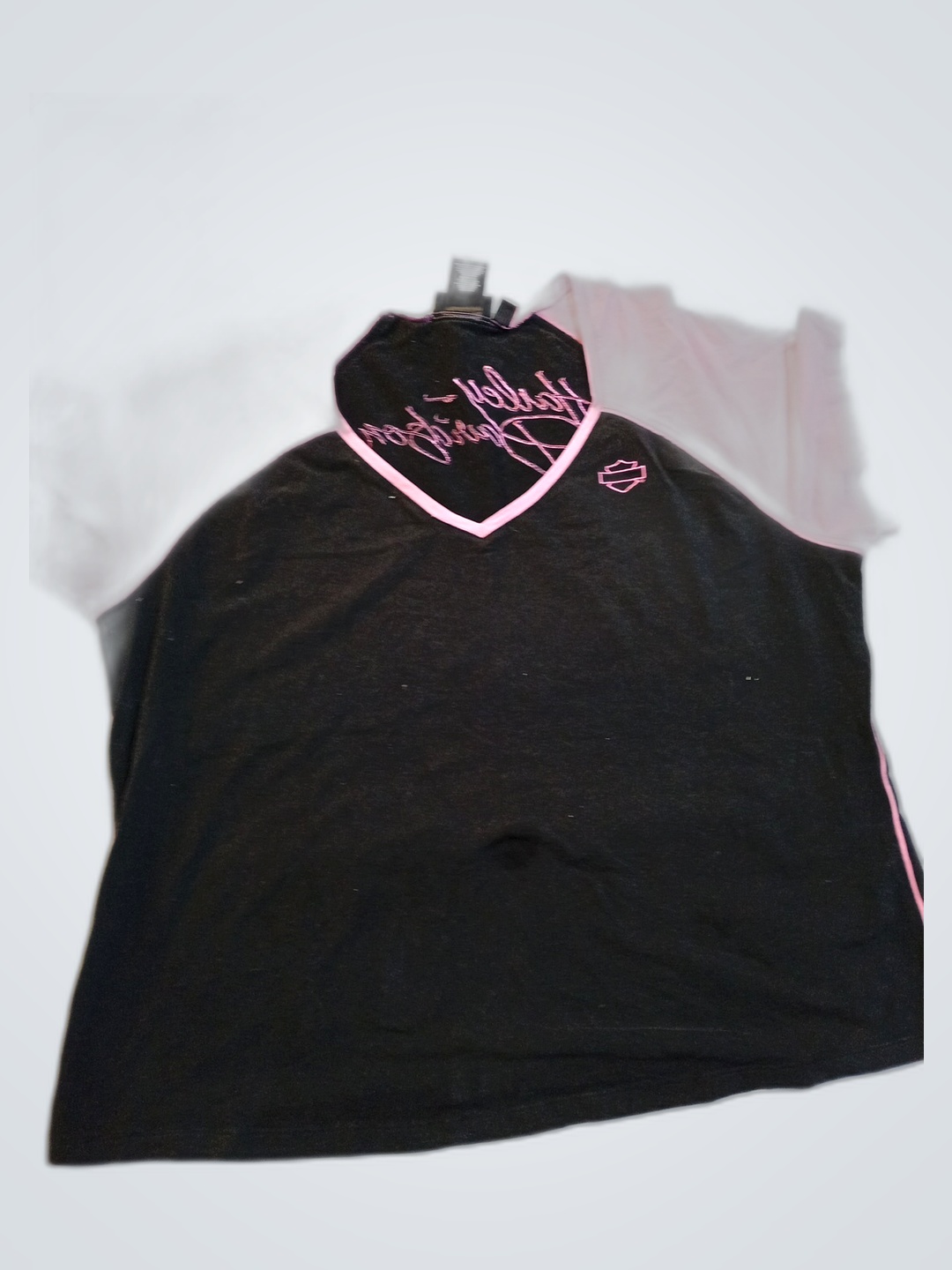 Harley-Davidson Pink and Black T-Shirt