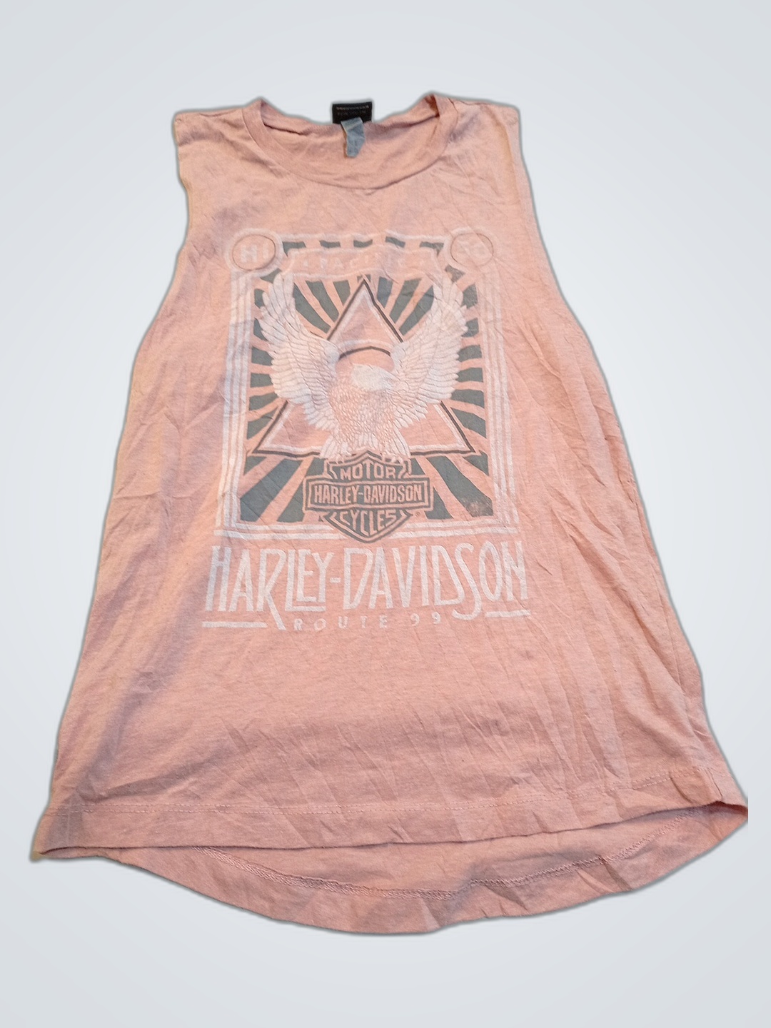 Top sem mangas rosa Harley-Davidson