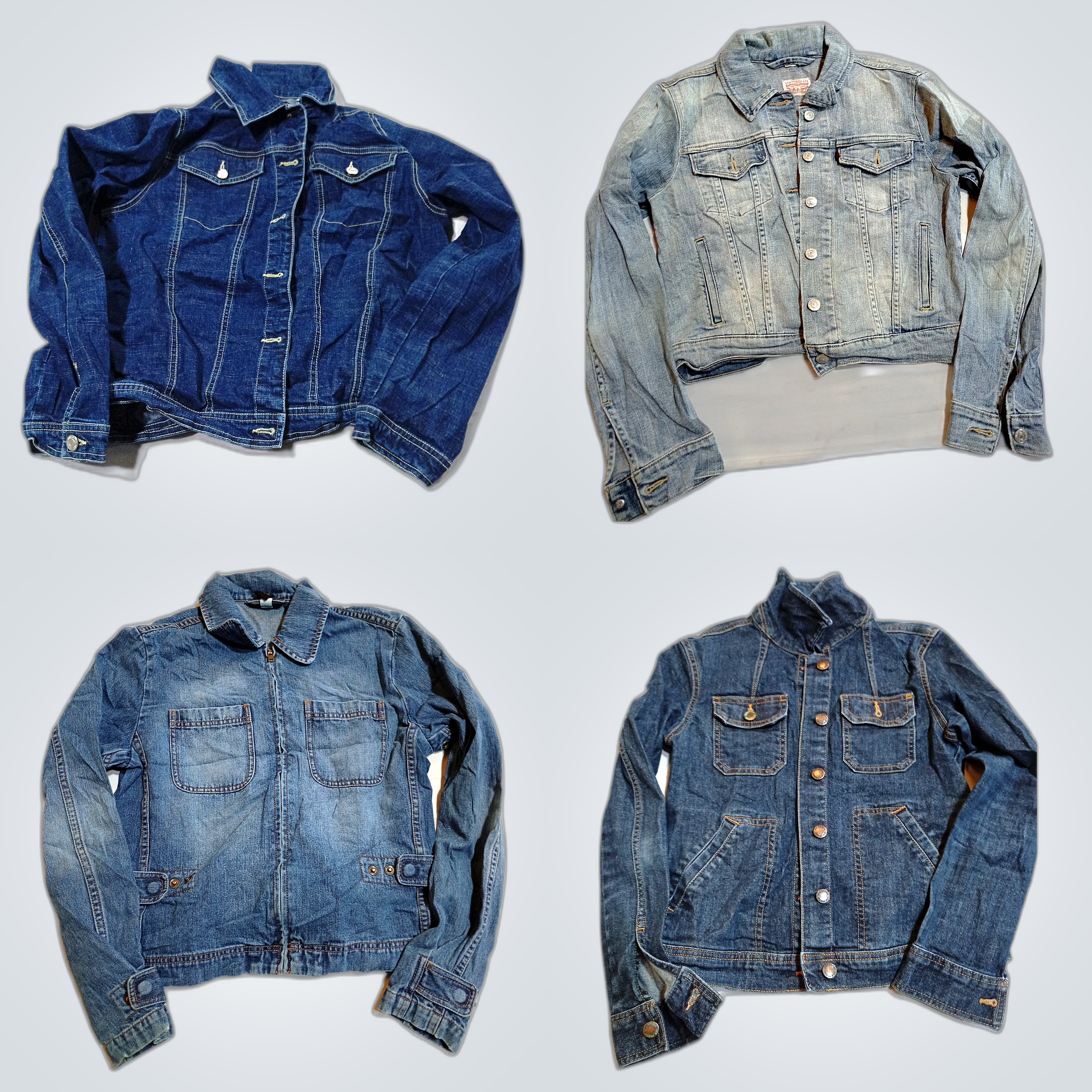 Samtabel und Jeansjacken-Bundle - White Stag, GAP,..