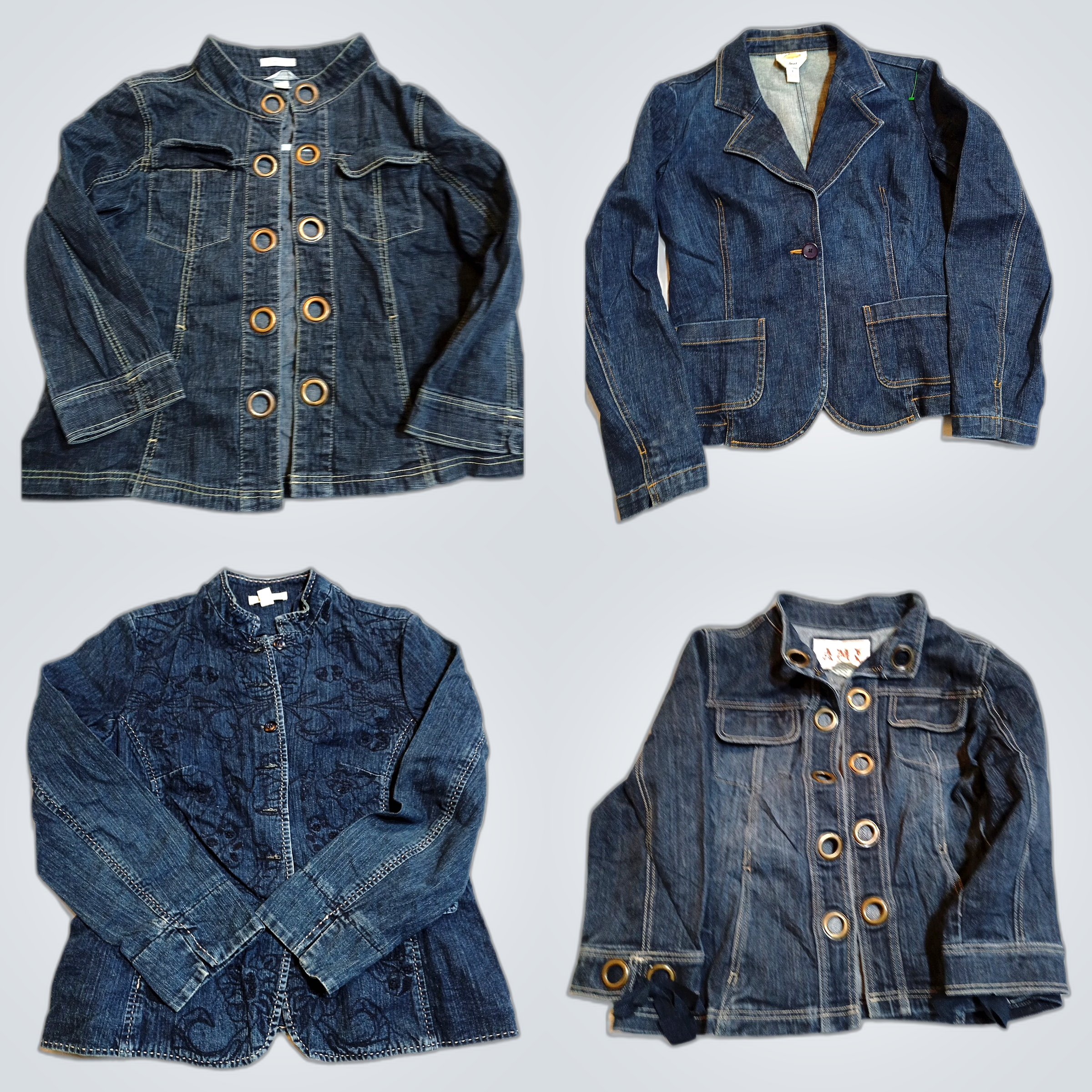 Veste et veste en denim légèrement utilisées - Raf..