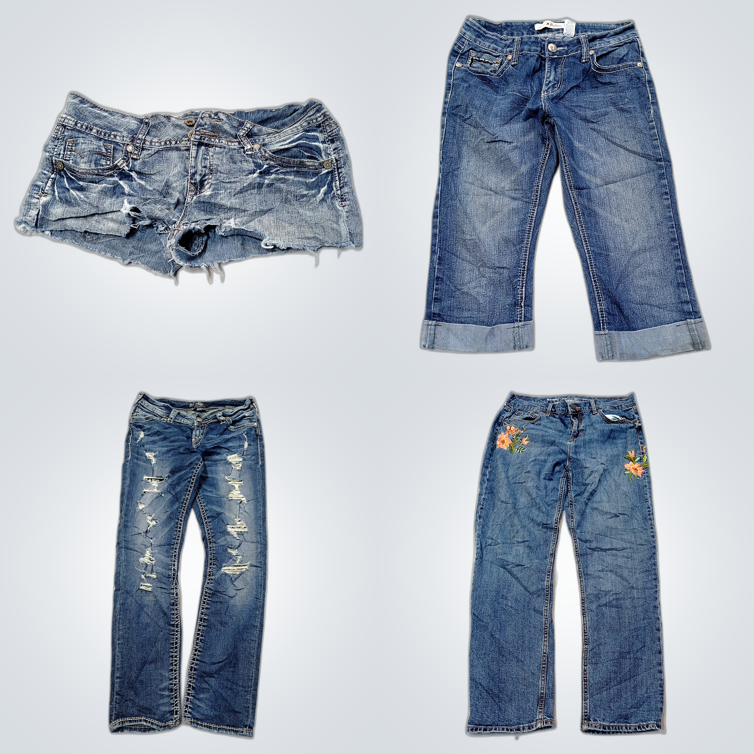 Gently Used Denim Bundle: 7 Piece Mix of Seven for..