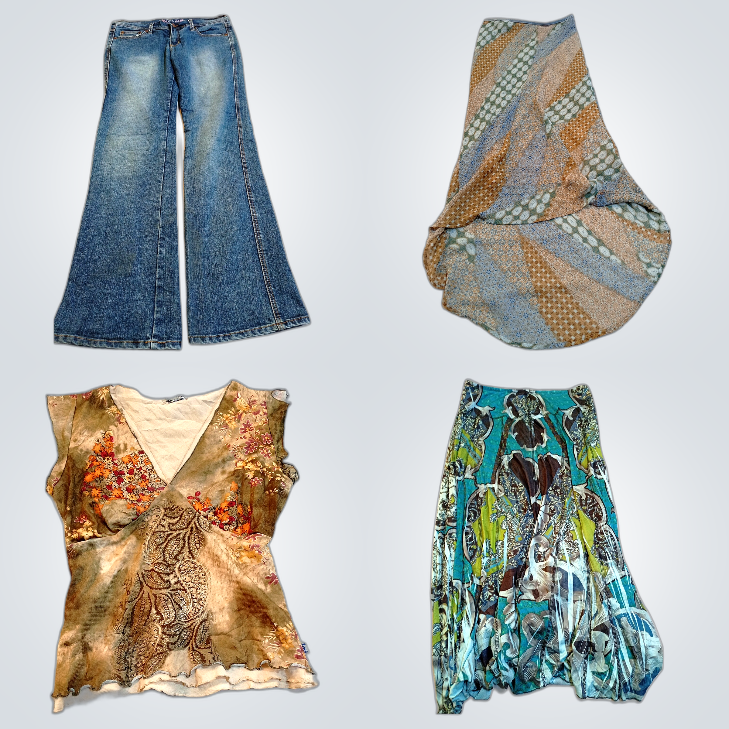 Glamour & CATO Bundle: 7-Piece Skirts, Dresses, Je..