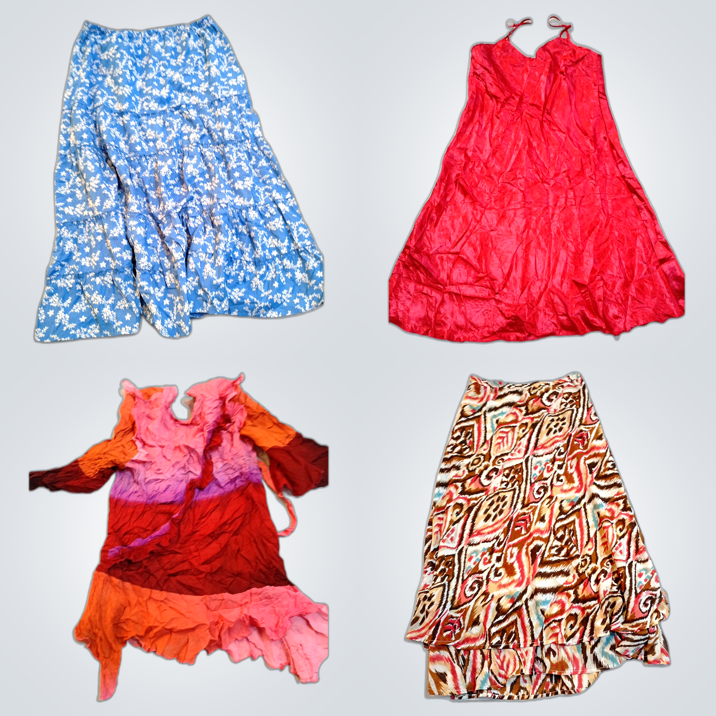 Vintage Red & Blue Dress Bundle Connected Woman Ad..