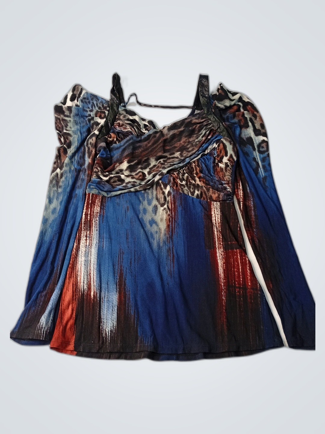 Multicolored Animal Print Top