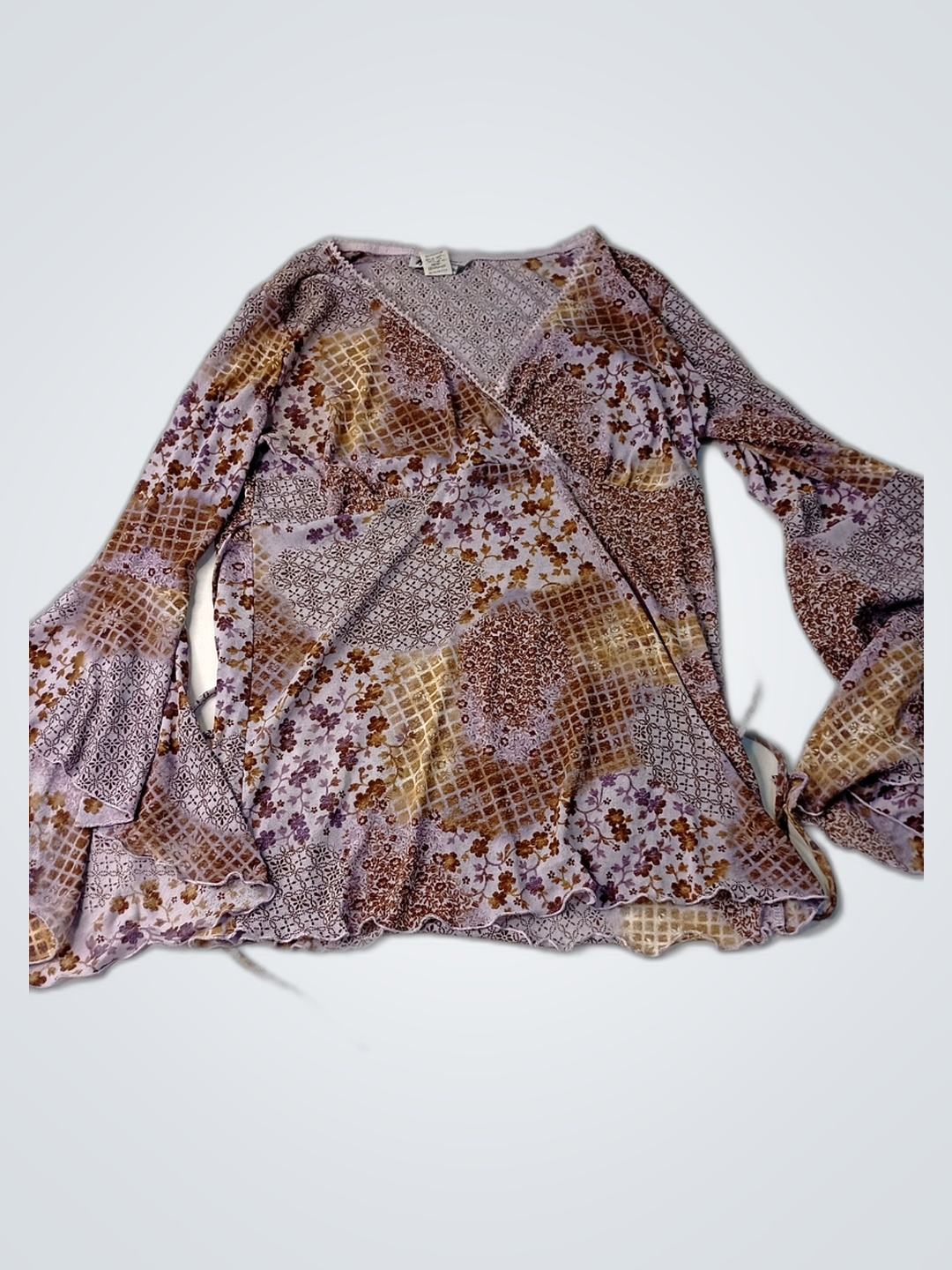 Purple Floral Blouse