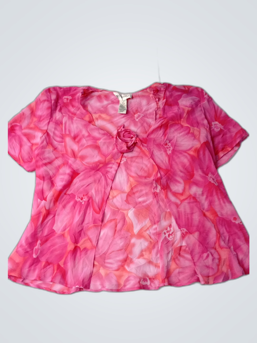 Pink Floral Blouse