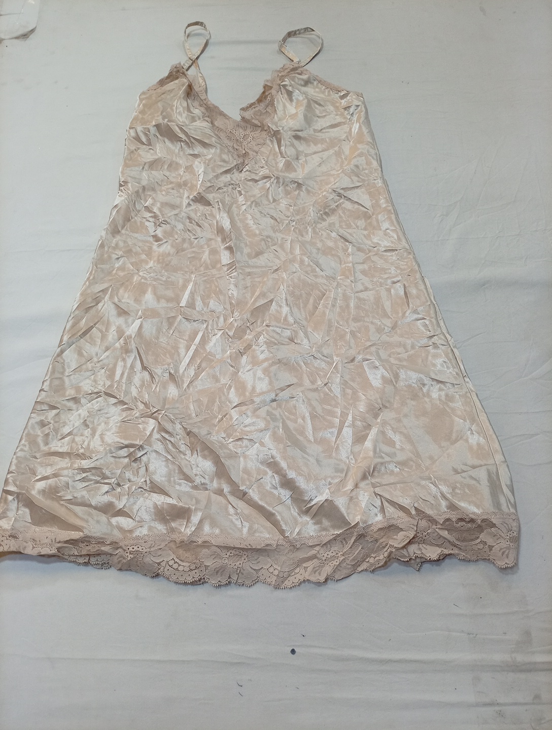 Farr West Women⟂₾ige Satin Chemise