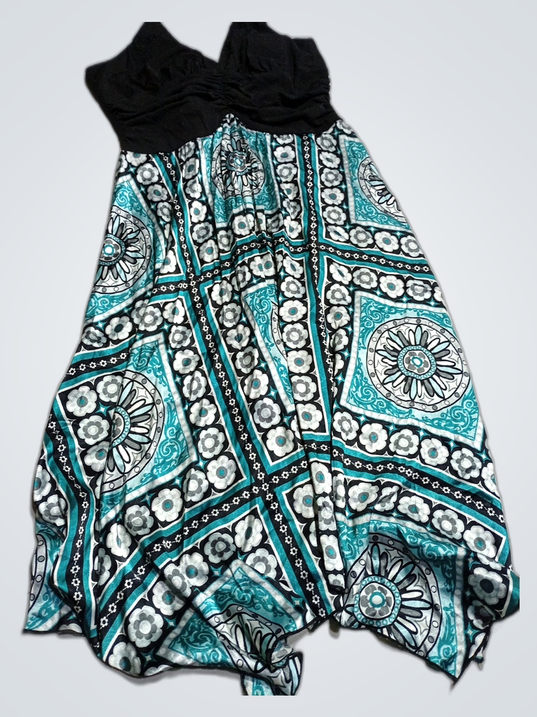 Dressbarn Geometric Print Maxi Dress