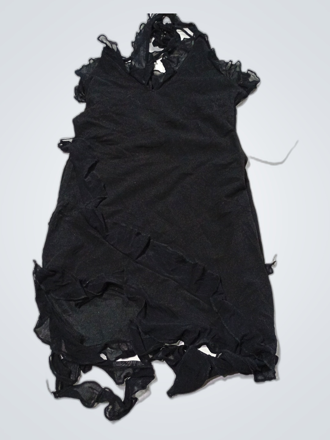 Black Ruffled Dress