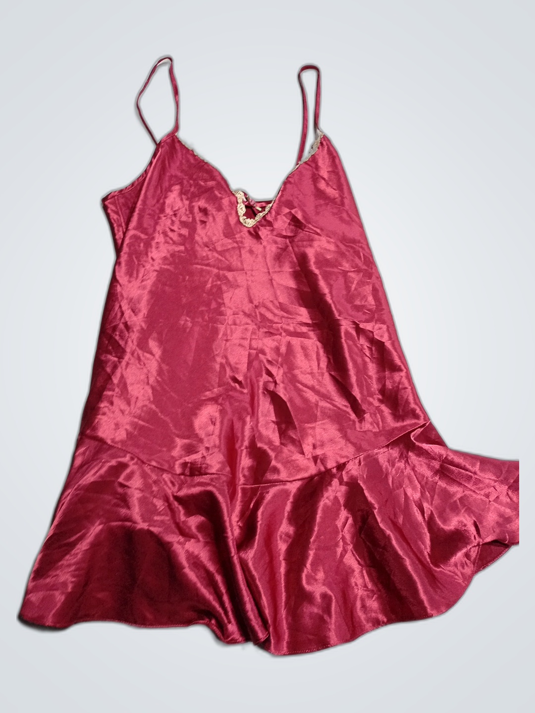 Pink Satin Chemise