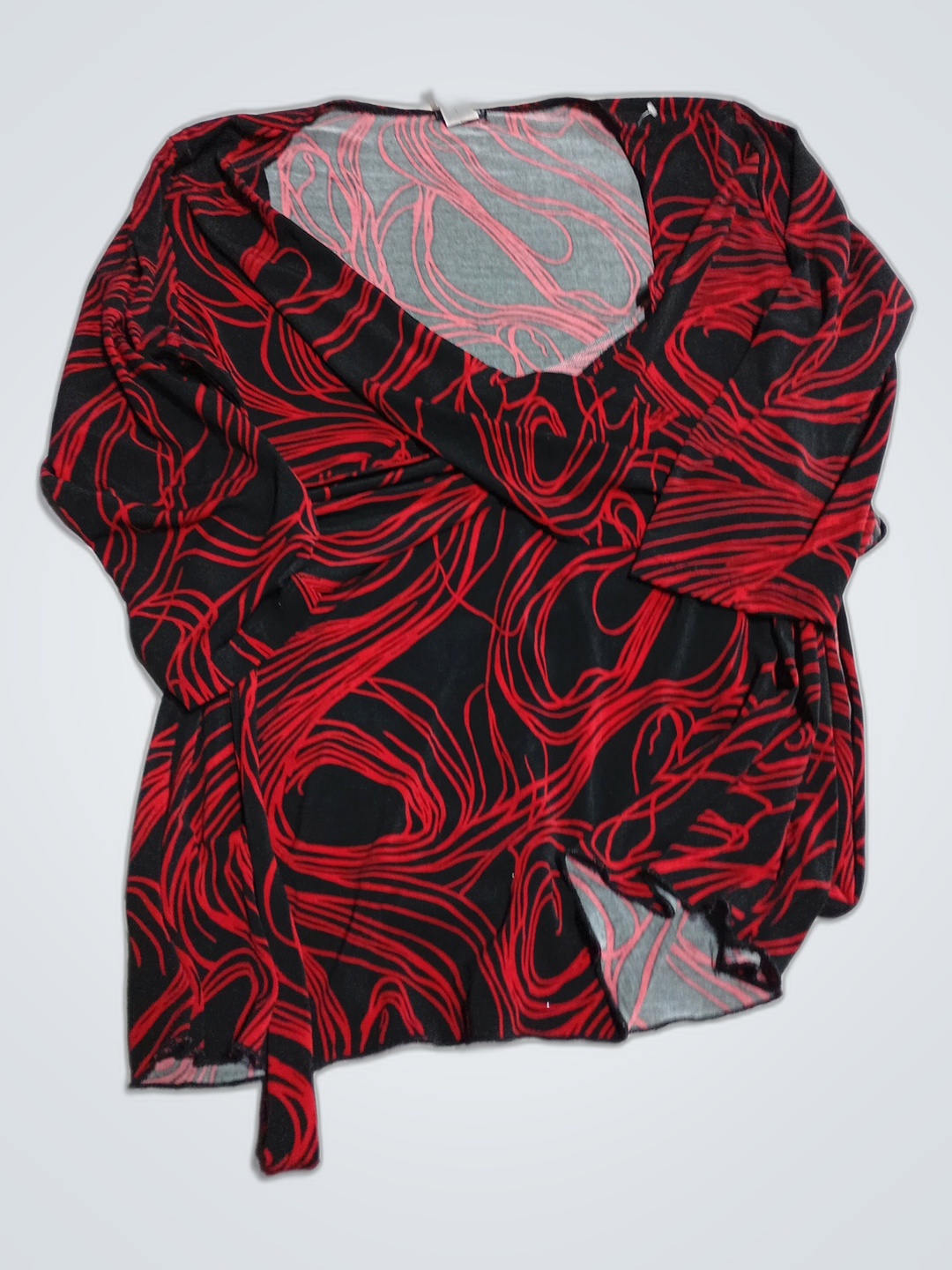 Maurices Red and Black Top