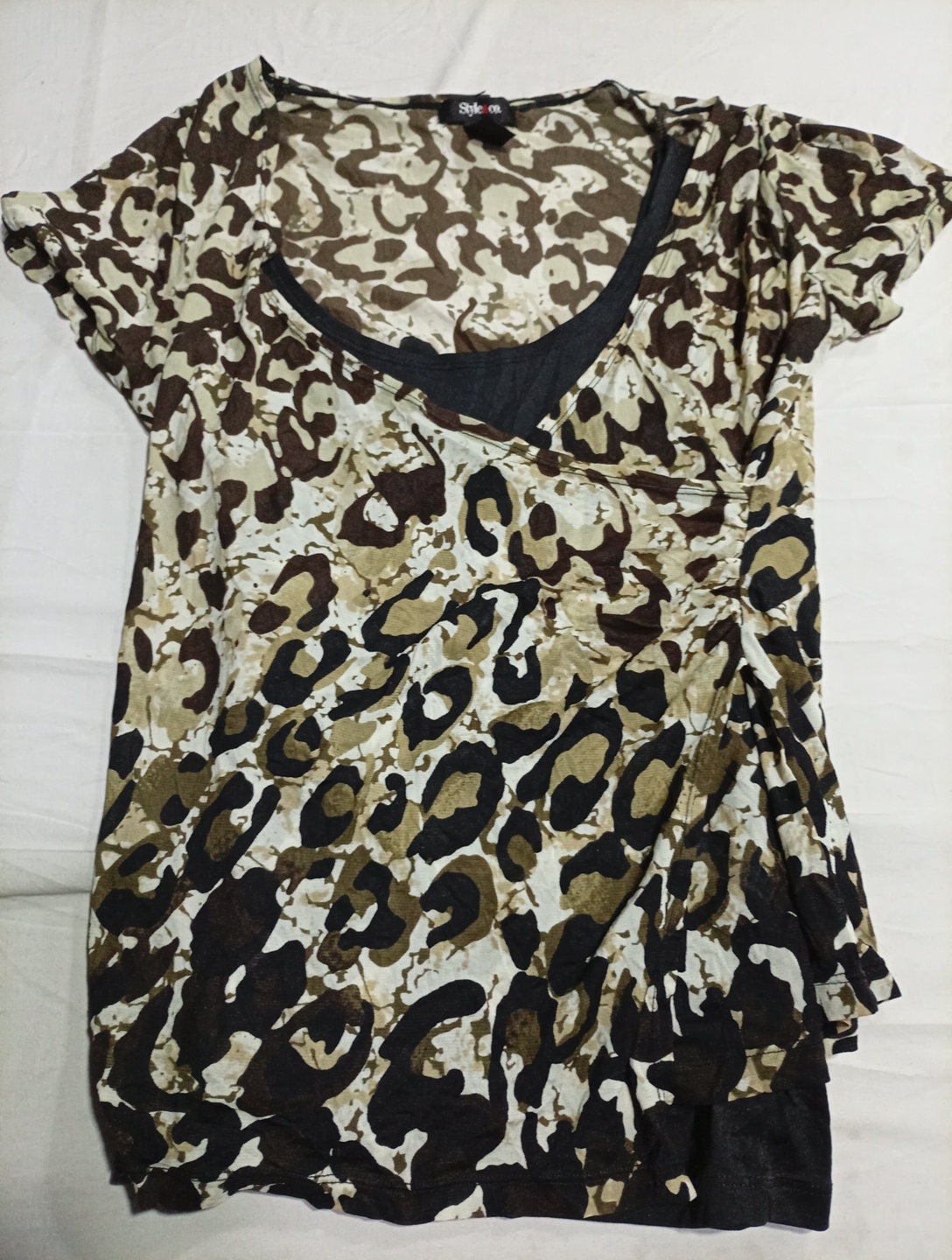 Blusa de Estampa de Leopardo Style & Co.