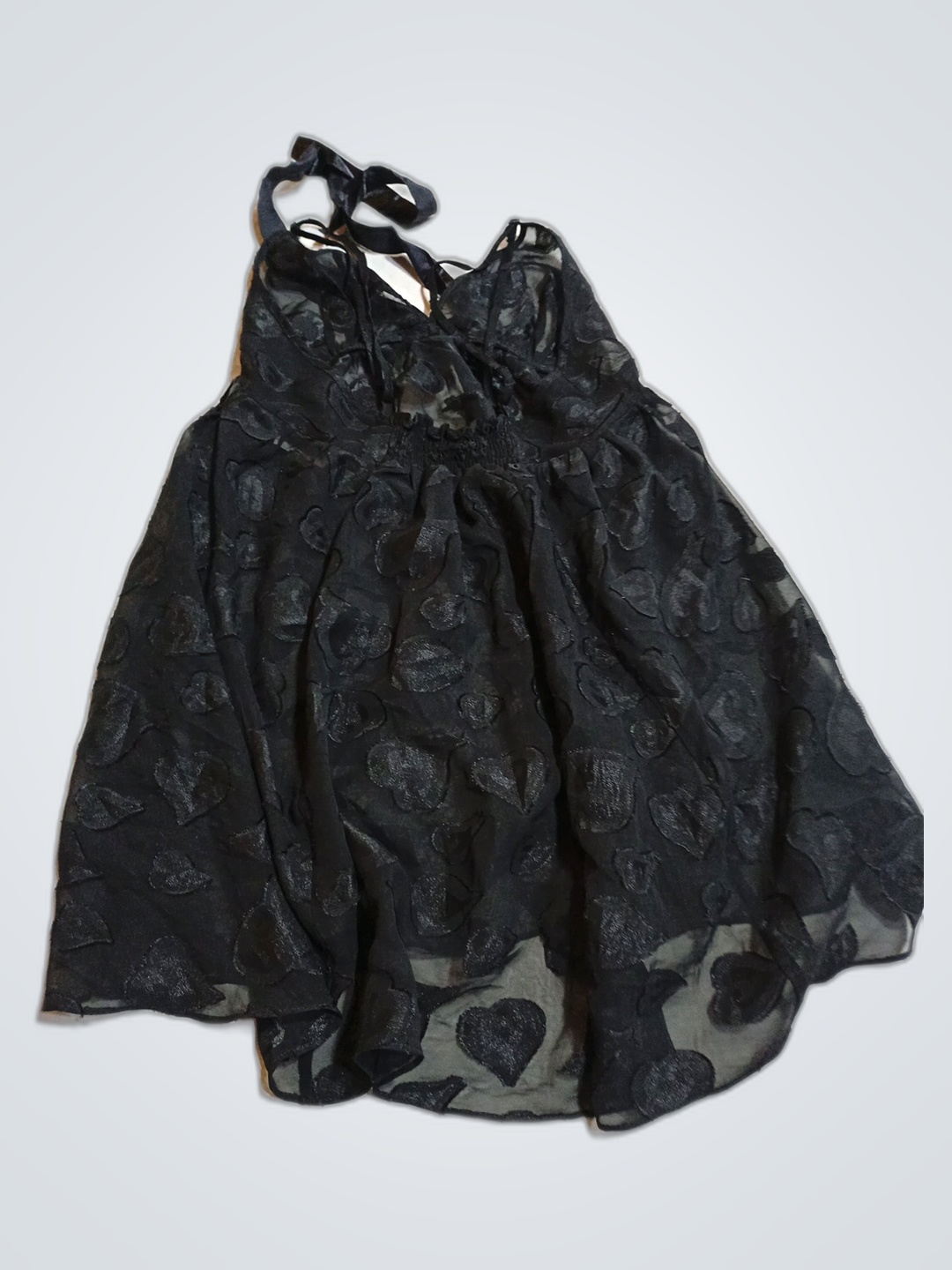 Black Heart Pattern Dress