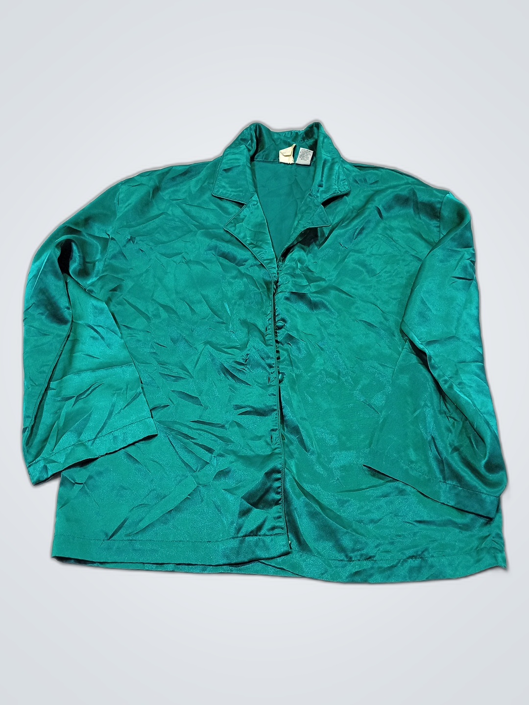 Chemise en satin vert de Victoria's Secret