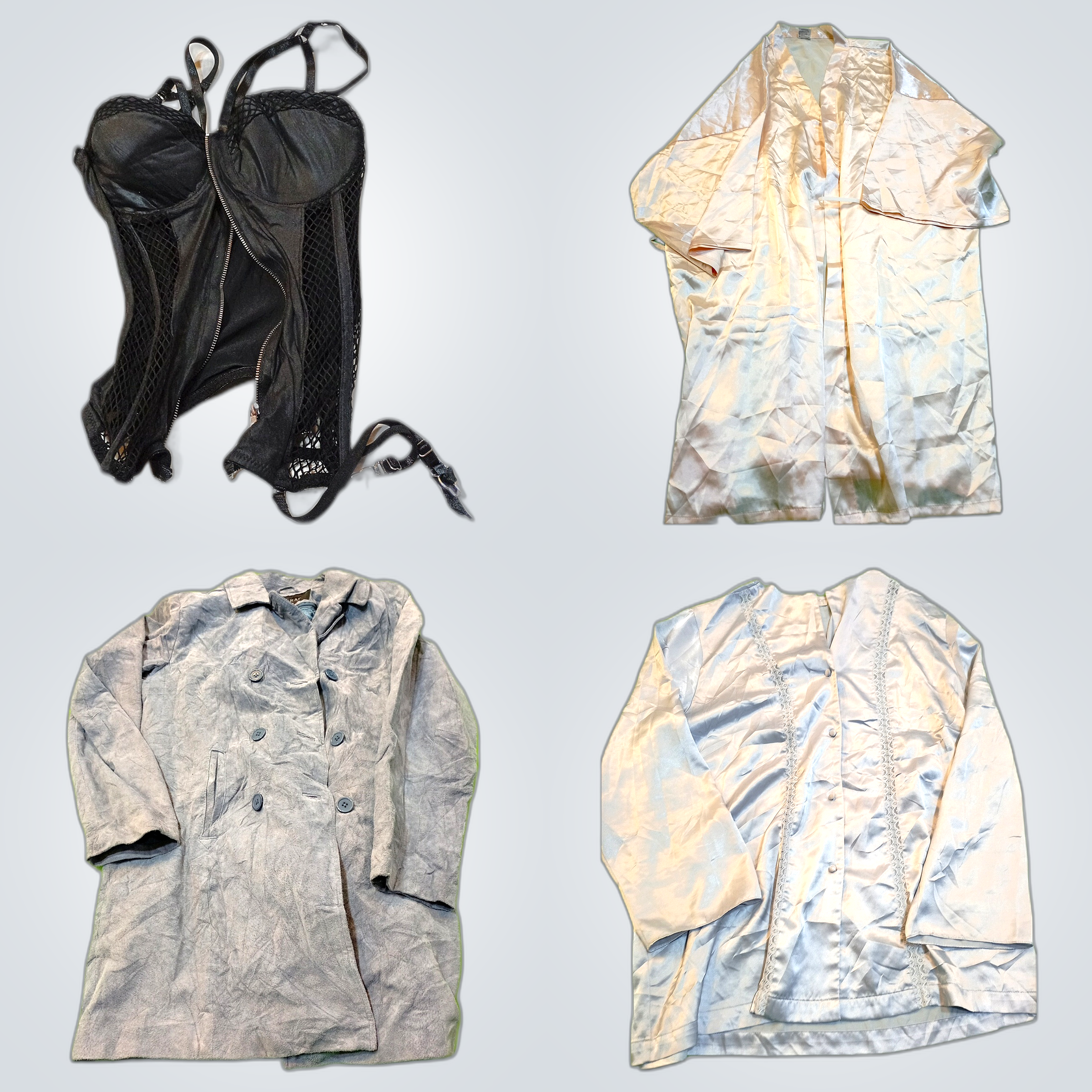 Luxury Bundle: Silk Blouses, Designer Dresses & Ja..