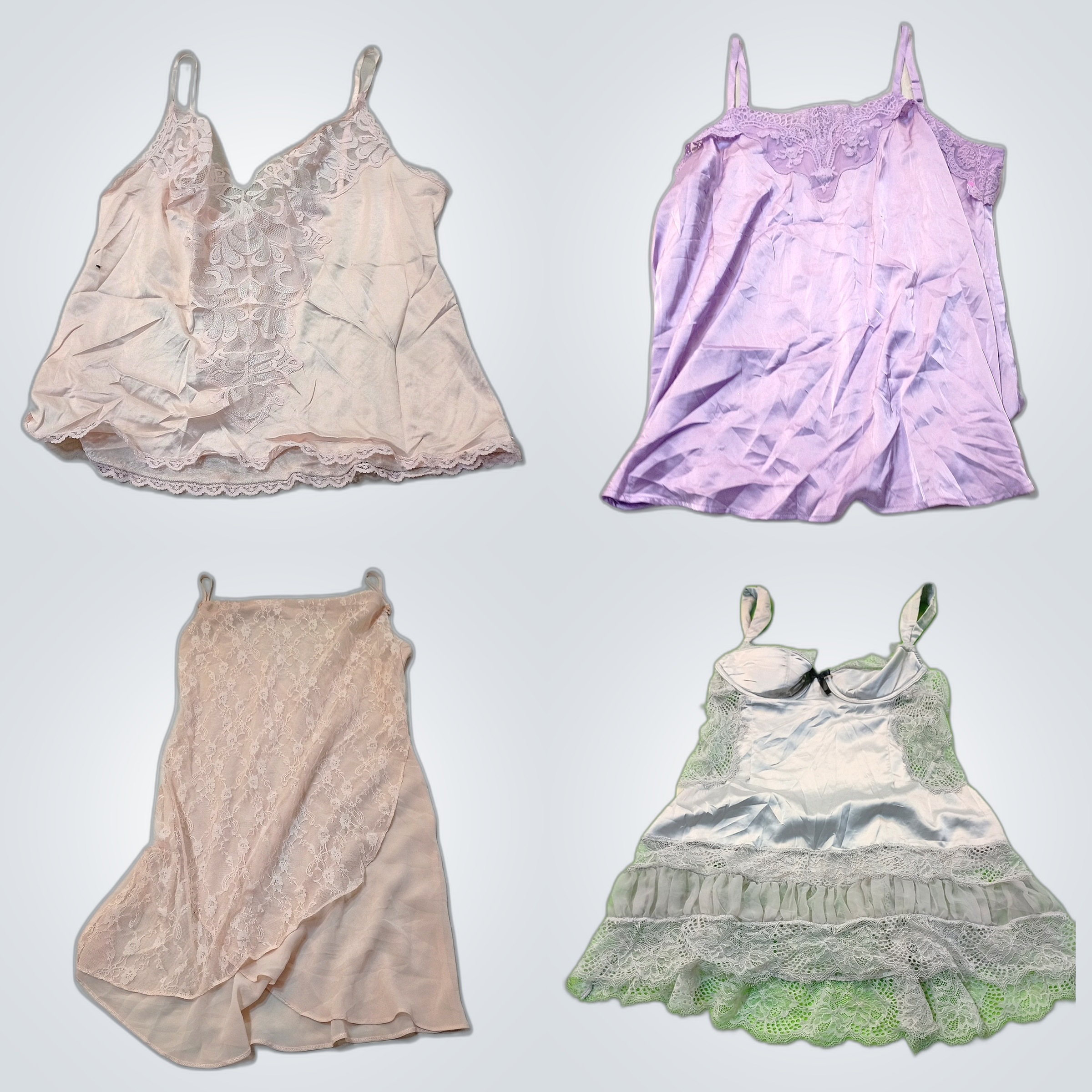 Pacote de Camisola de Renda e Seda Designer DKNY V..