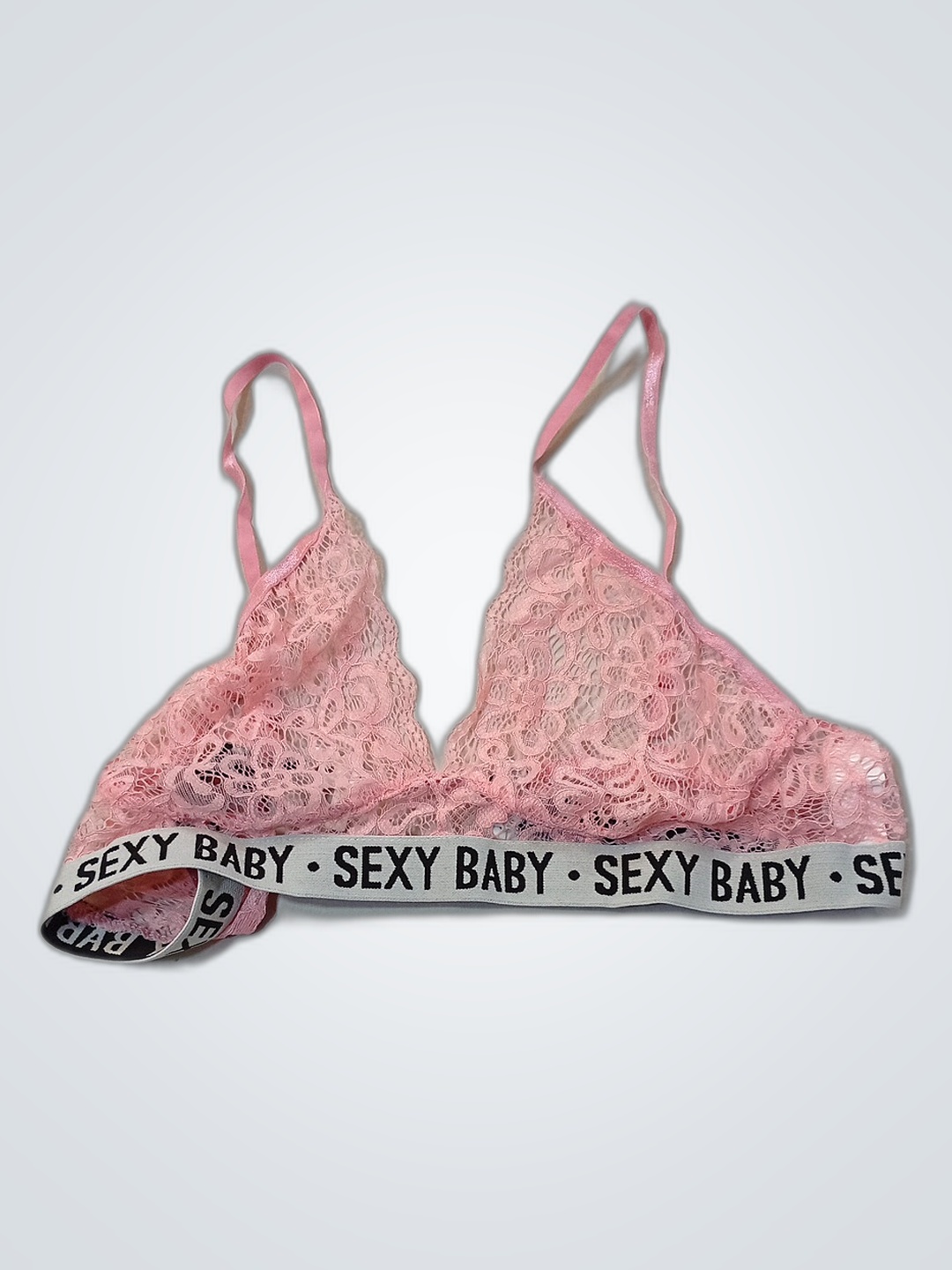 Brassiere Sexy Baby in Pizzo Rosa