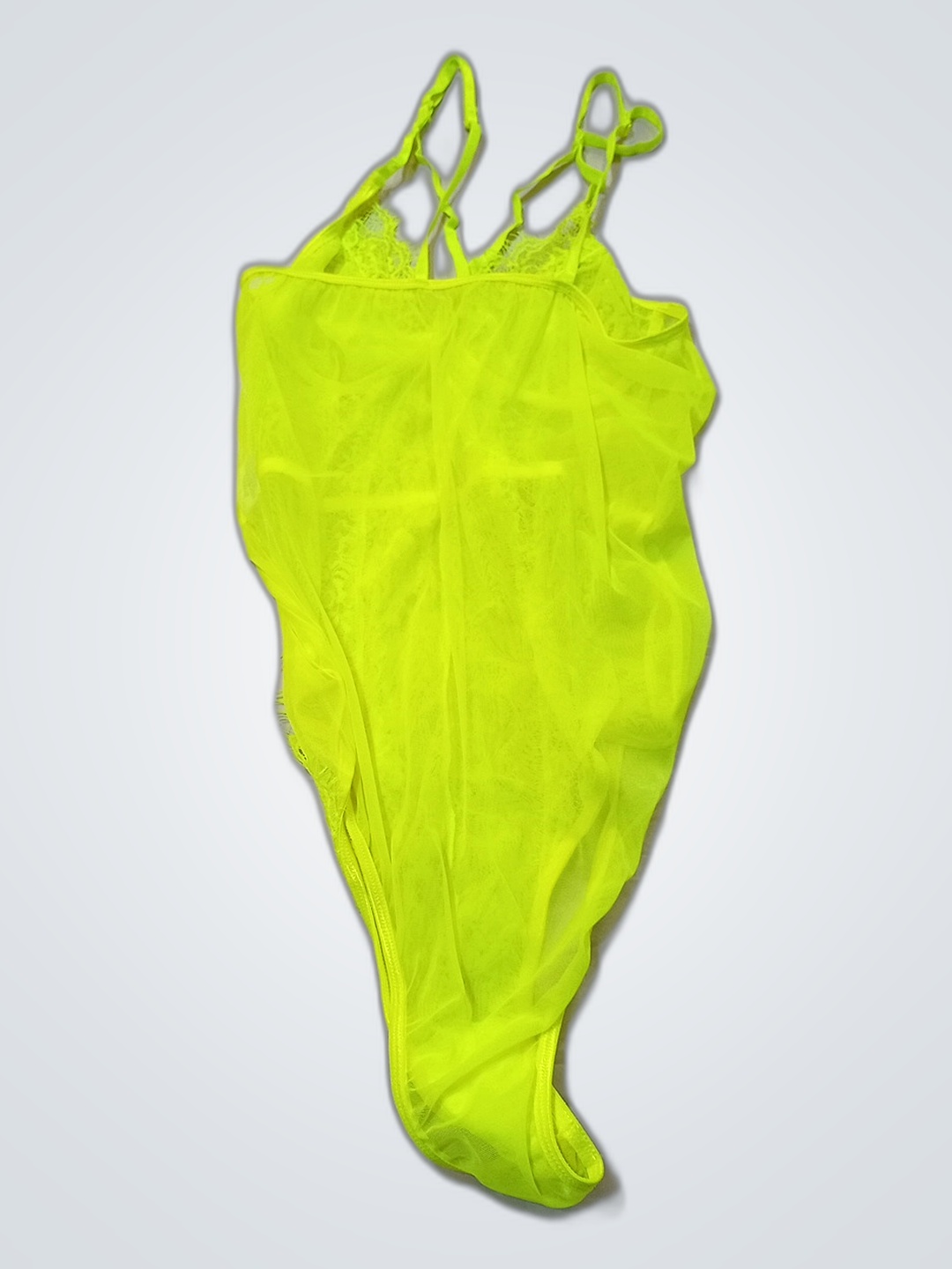 Bodycon in pizzo verde neon
