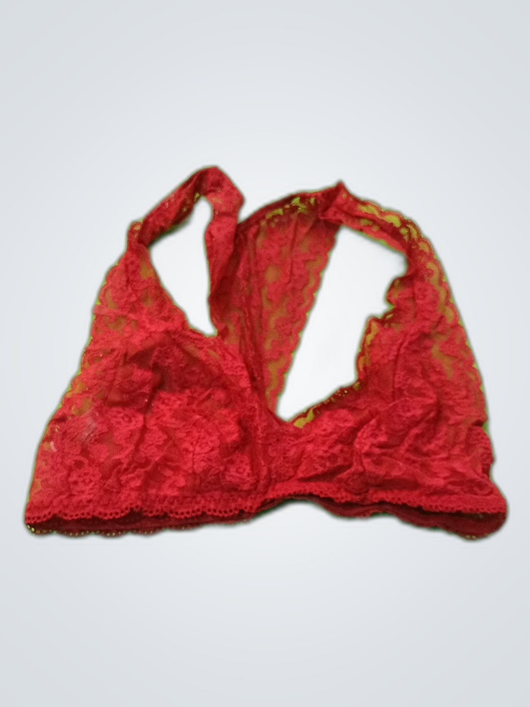Sutiã Vermelho de Renda da Victoria's Secret