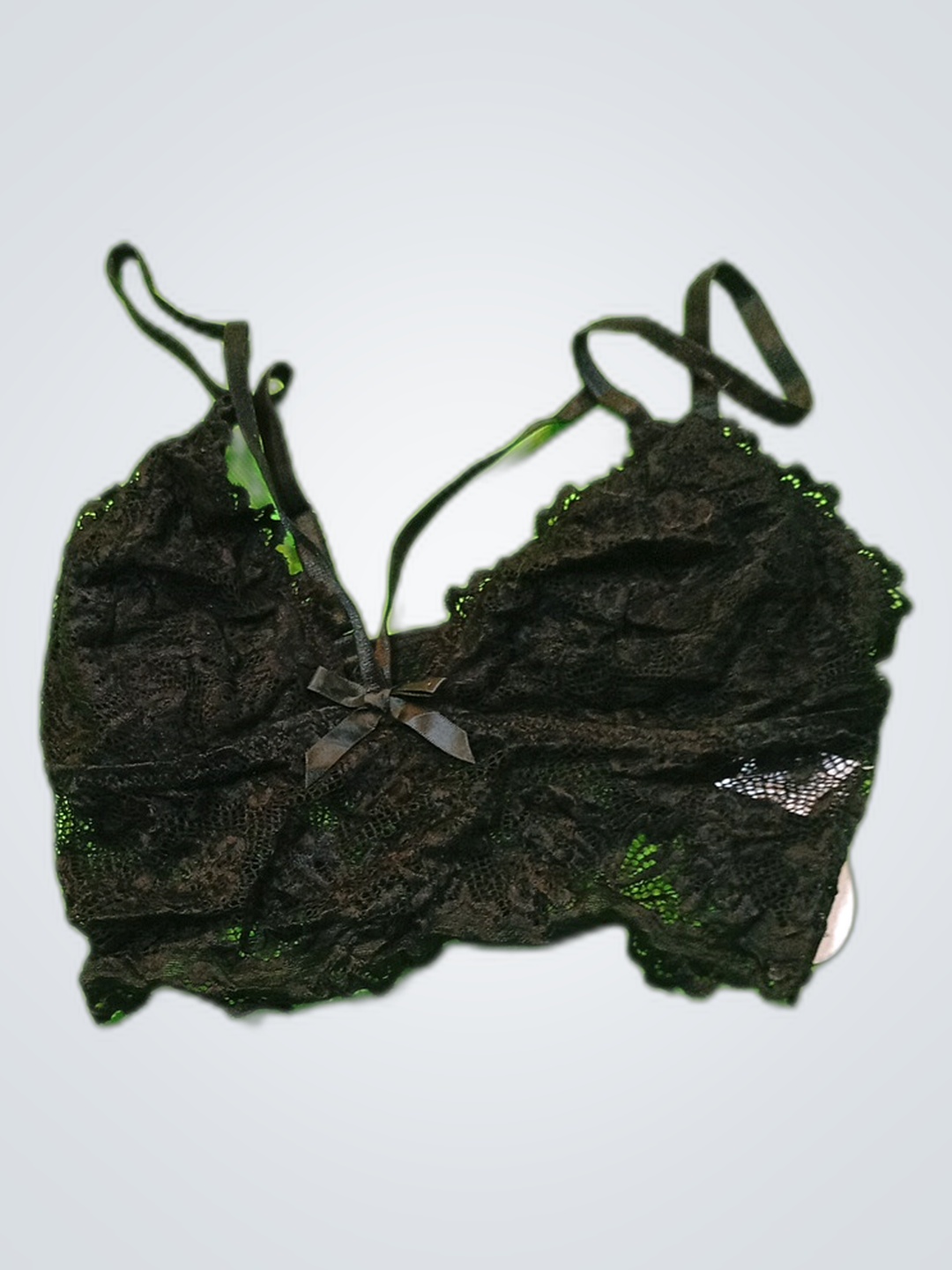 Reggiseno in pizzo nero