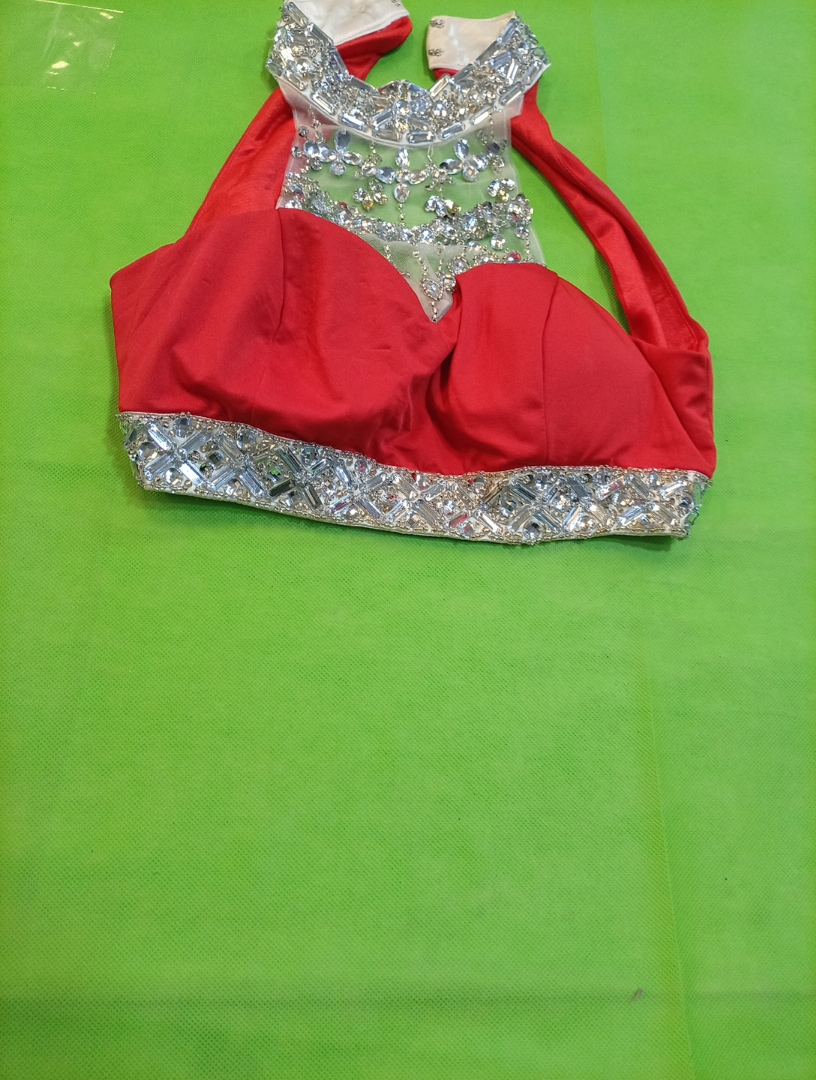 Rote Verzierten Bluse