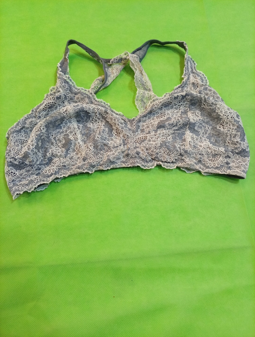 Gray Lace Bra