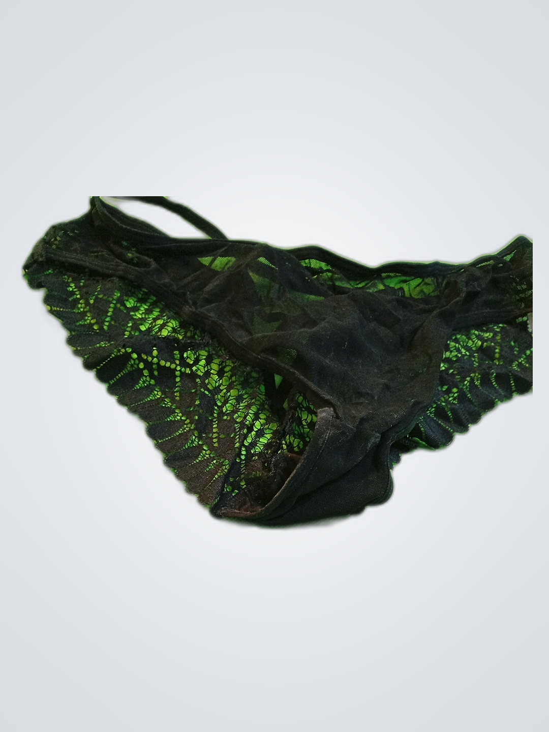 Mutande di pizzo nero