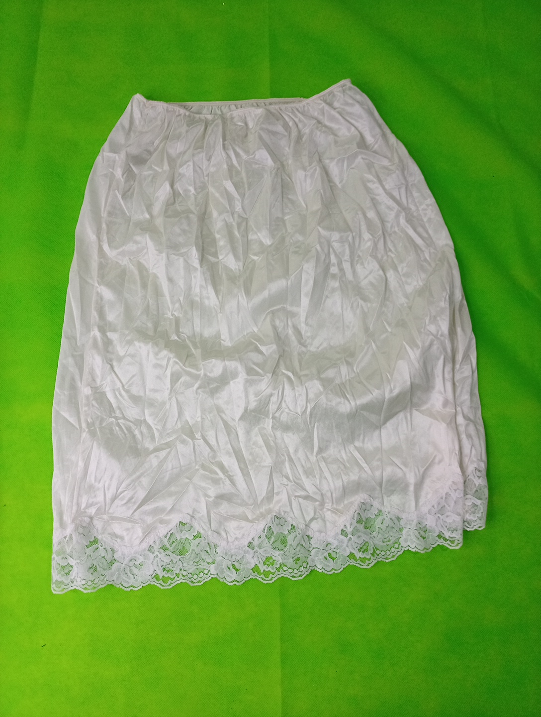 White Lace Trim Skirt