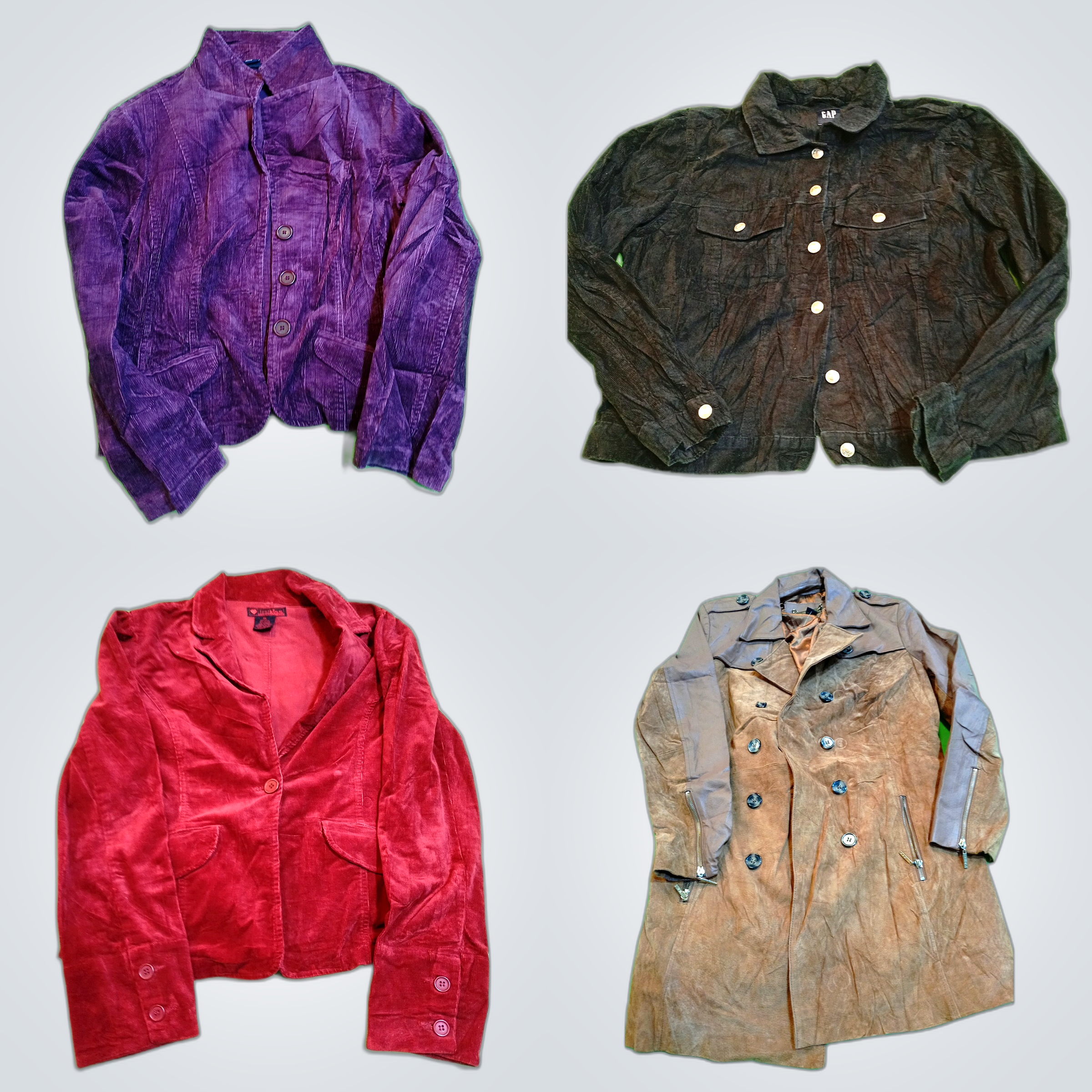 GAP & More Corduroy-, Wildleder-, Ledermantel-Bund..