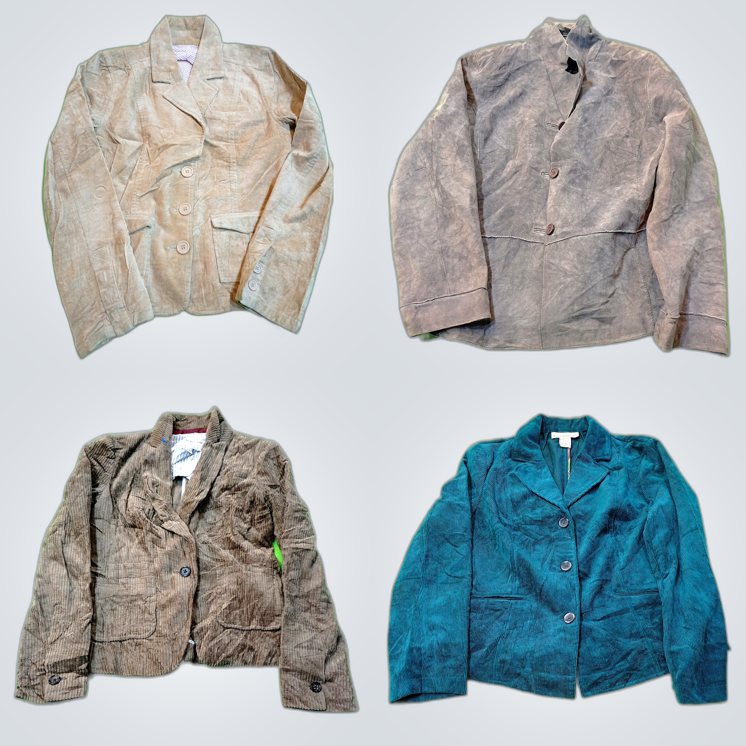 Conjunto de Jaquetas de Luxo Levemente Usadas - Di..