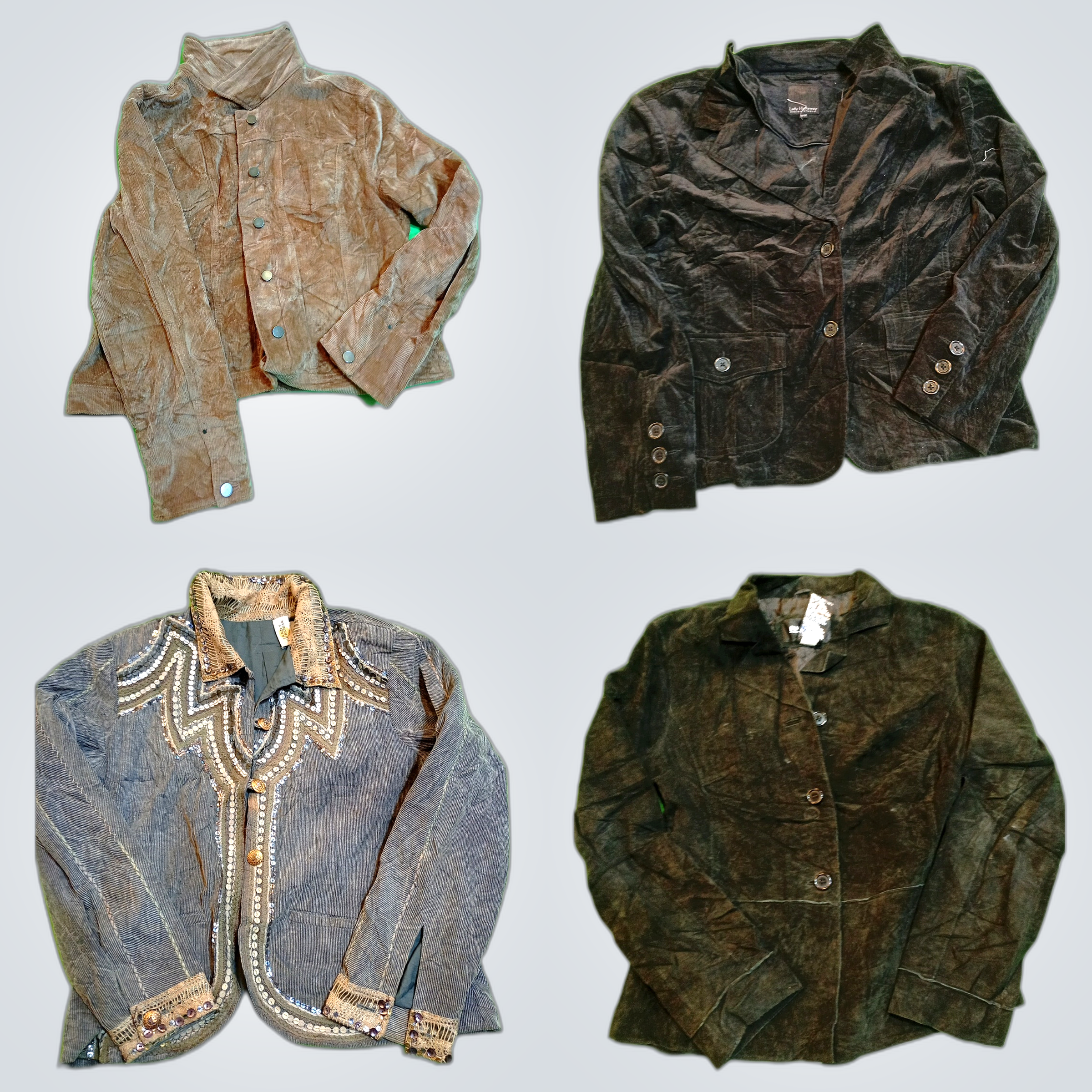 Suede, Leather & Blazer Jacket Bundle - Braetan, S..