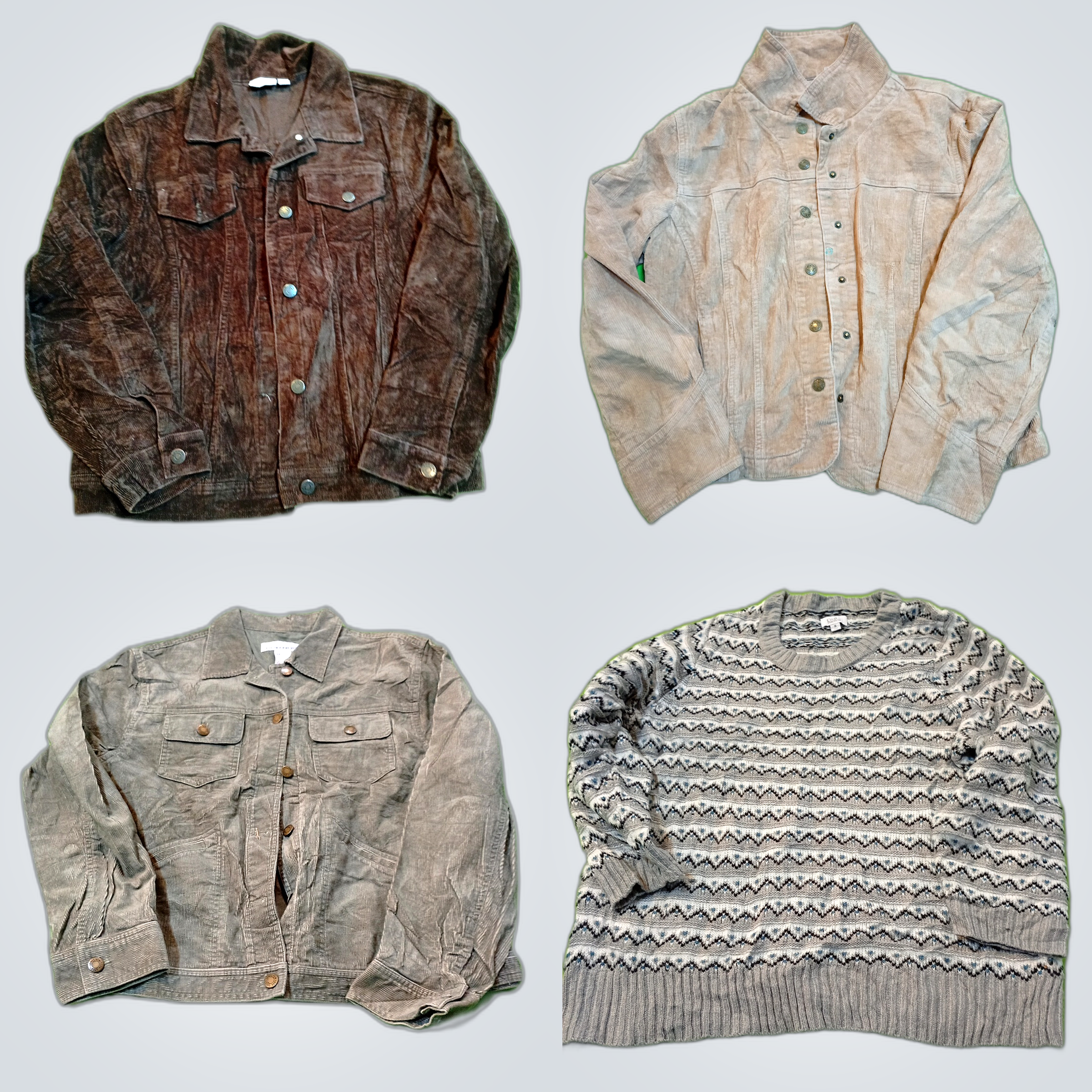 Conjunto de Suéter de Corduroy de Camurça Jones Ne..