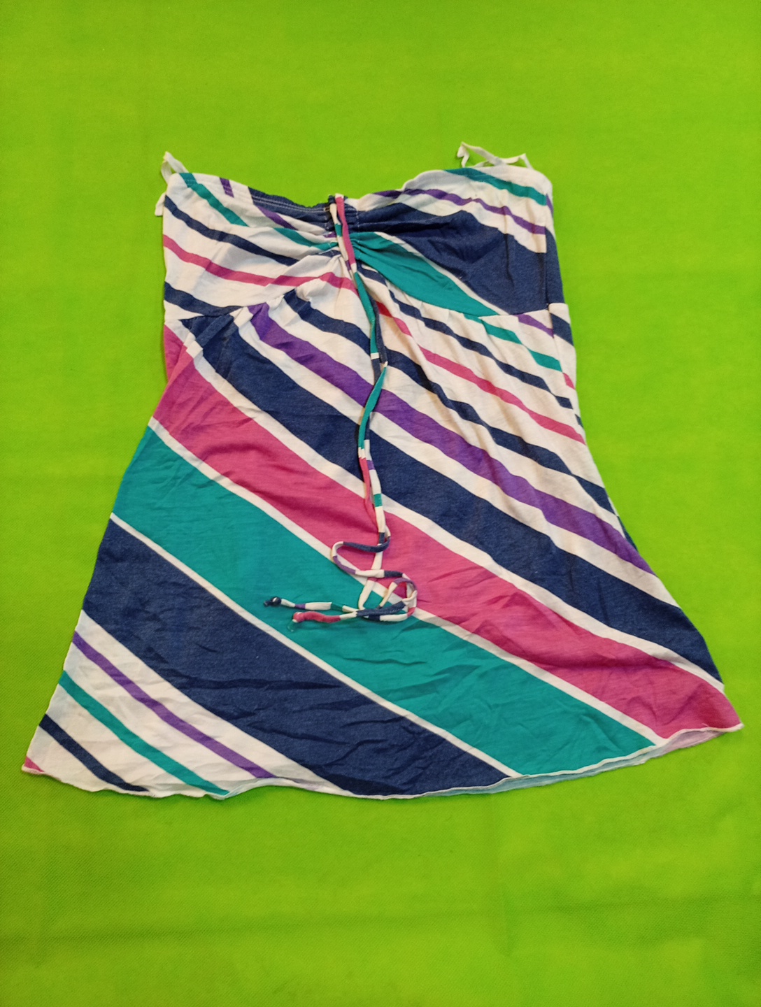 Robe rayée multicolore