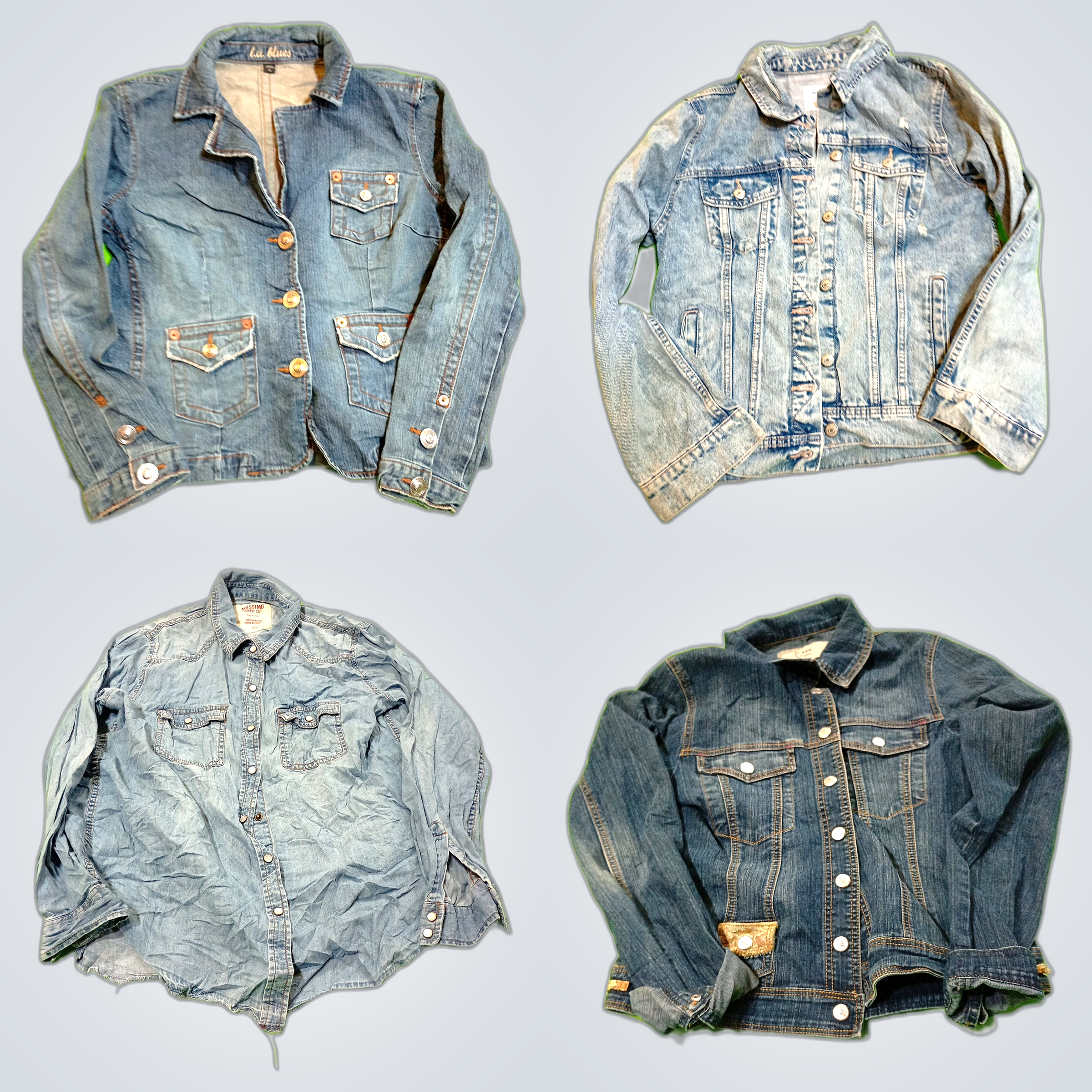 Pacote de Jaquetas de Denim e Couro - Ruby Rd, Fin..