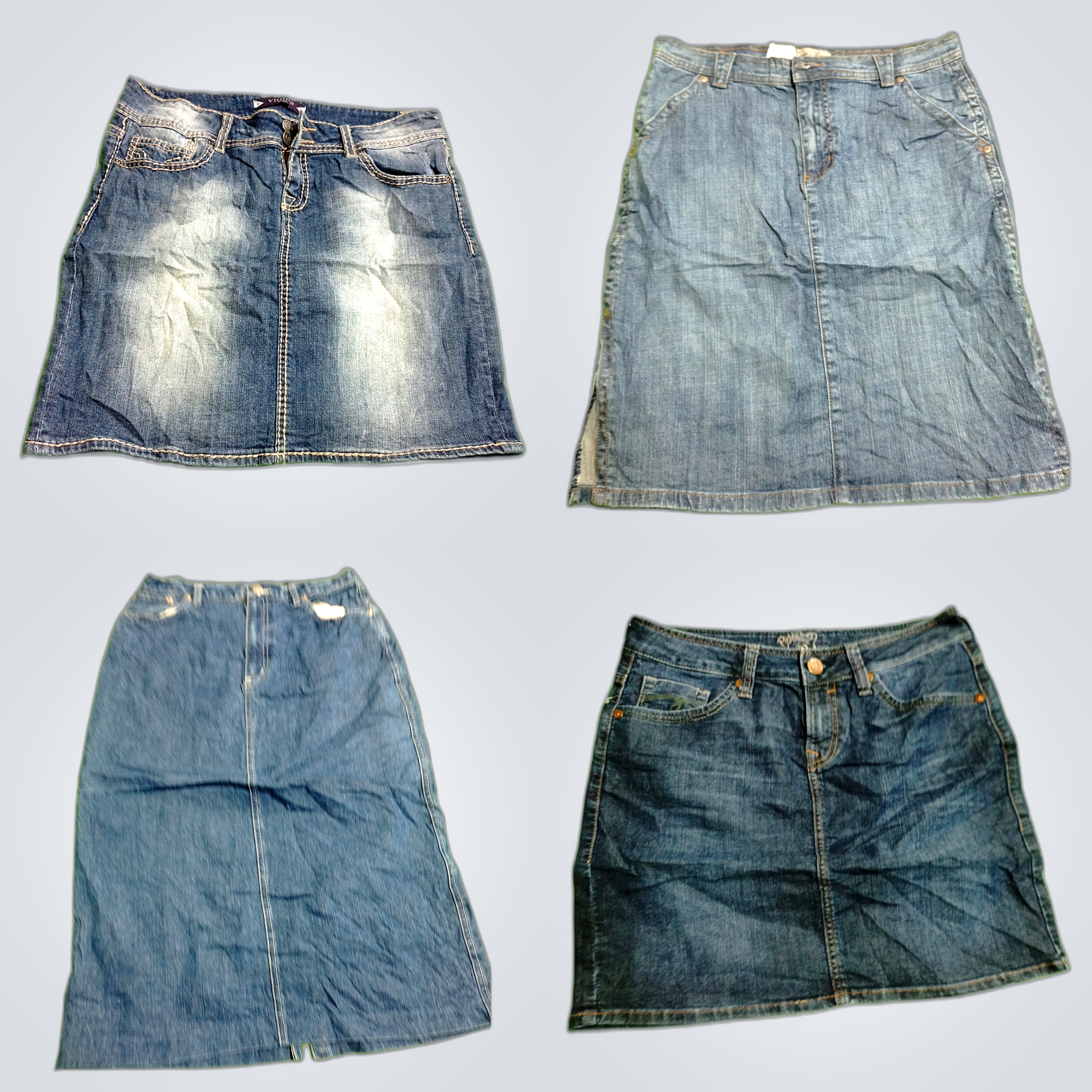 Denim Skirt Bundle H&M Gap Mavi Vigoss 7pc Mini Sk..