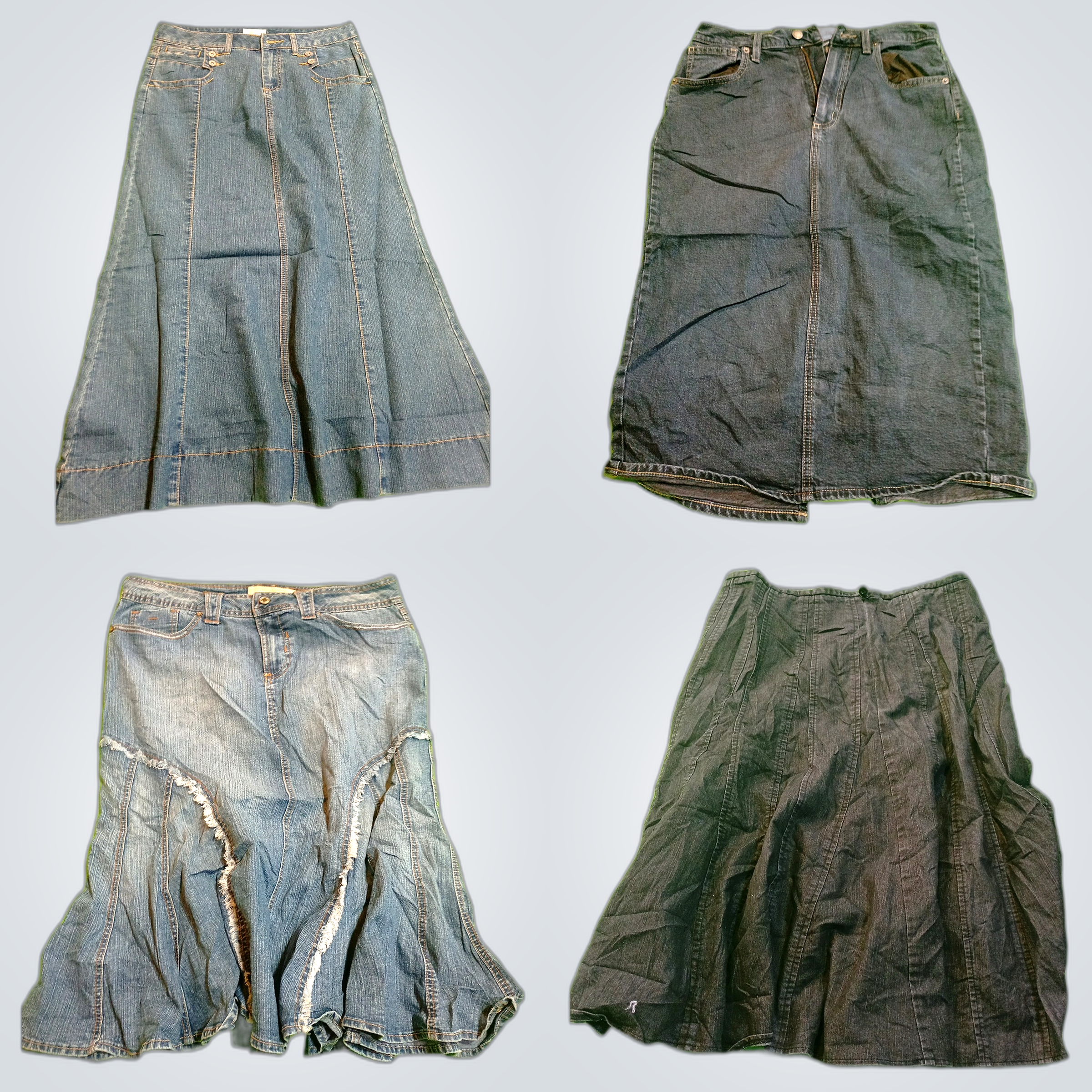 Ensemble de jupes en denim - Mélange de 7 pièces d..