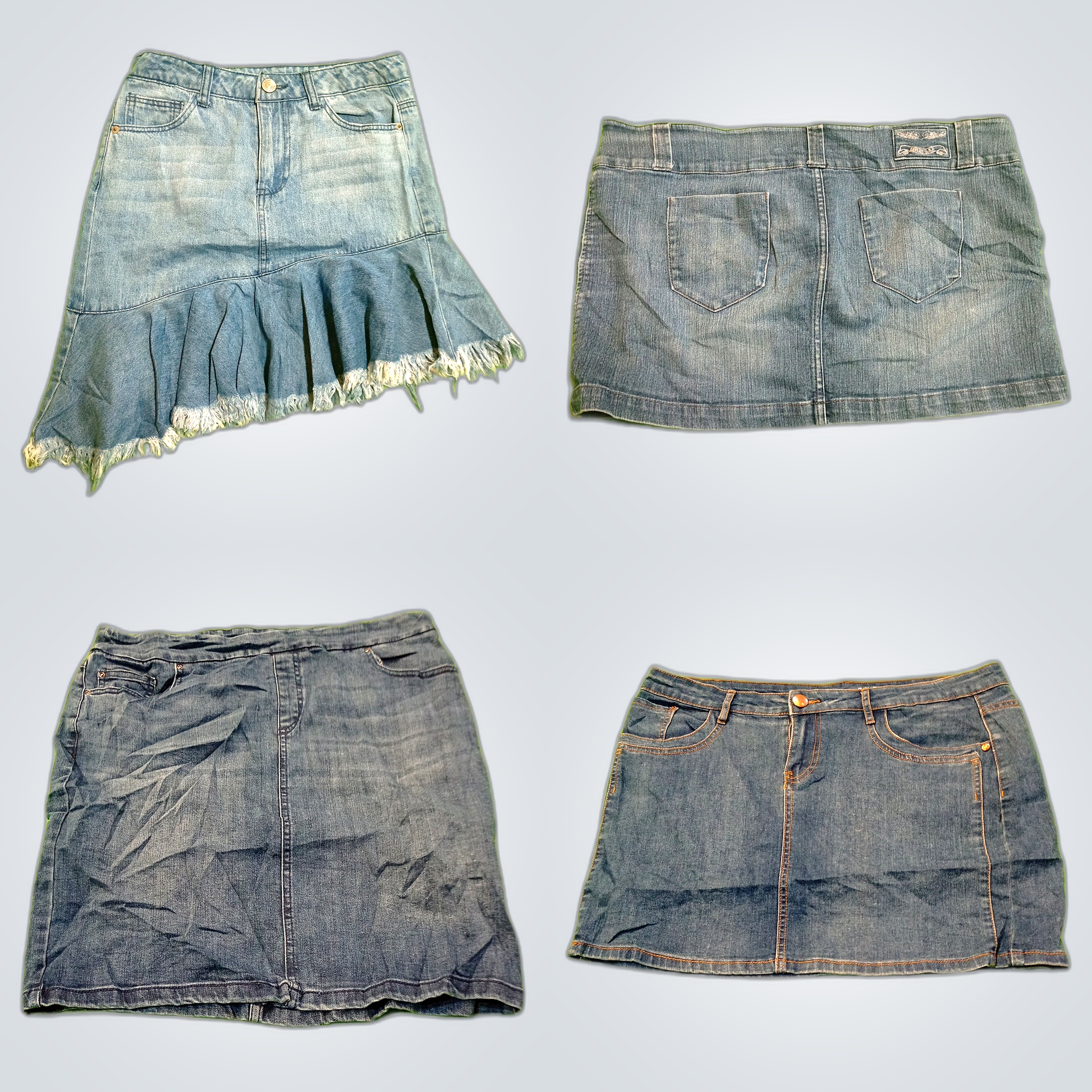 Lot de 7 pièces de jupes en denim doucement utilis..