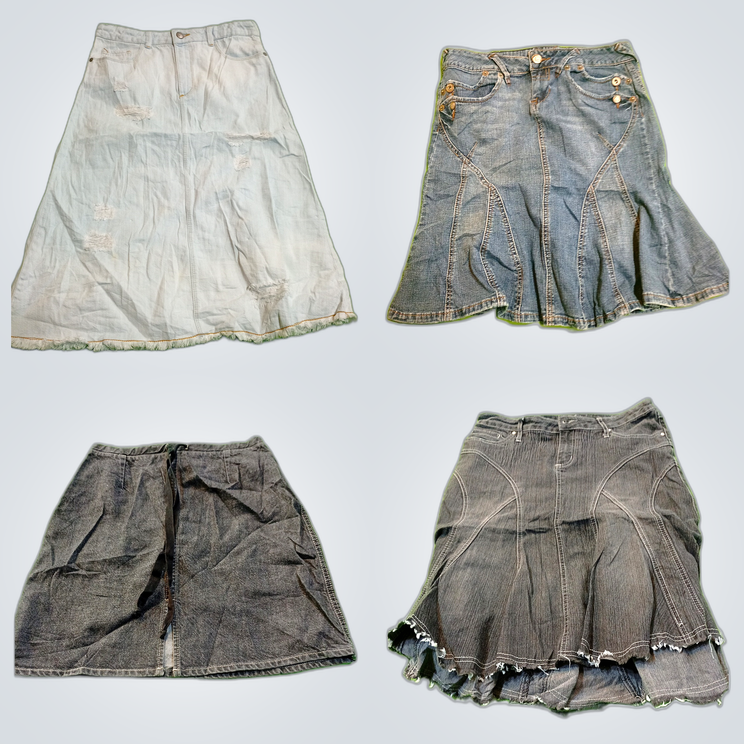 Liz Claiborne, Forever 21 & Gap Denim Skirt Bundle..