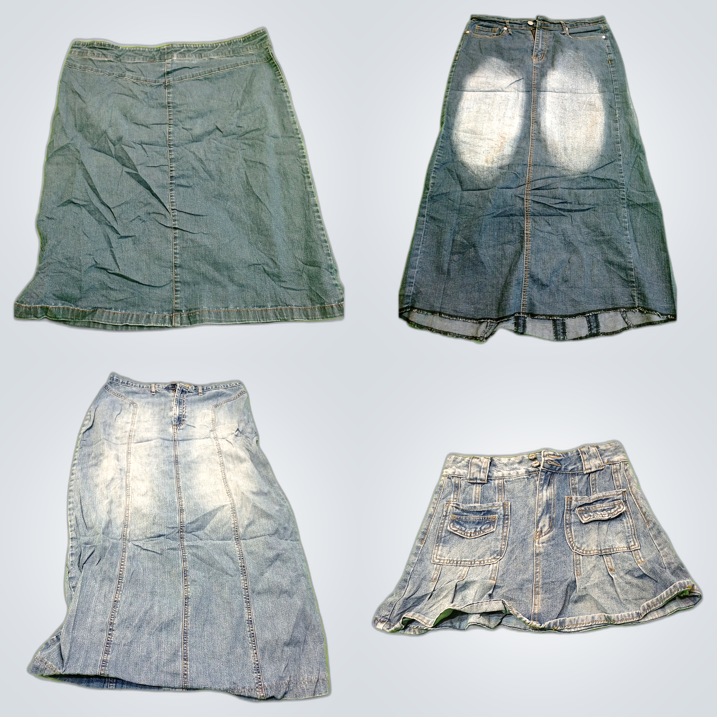 Denim Skirt Bundle - 7 Piece Mix of Boom Boom, Old..