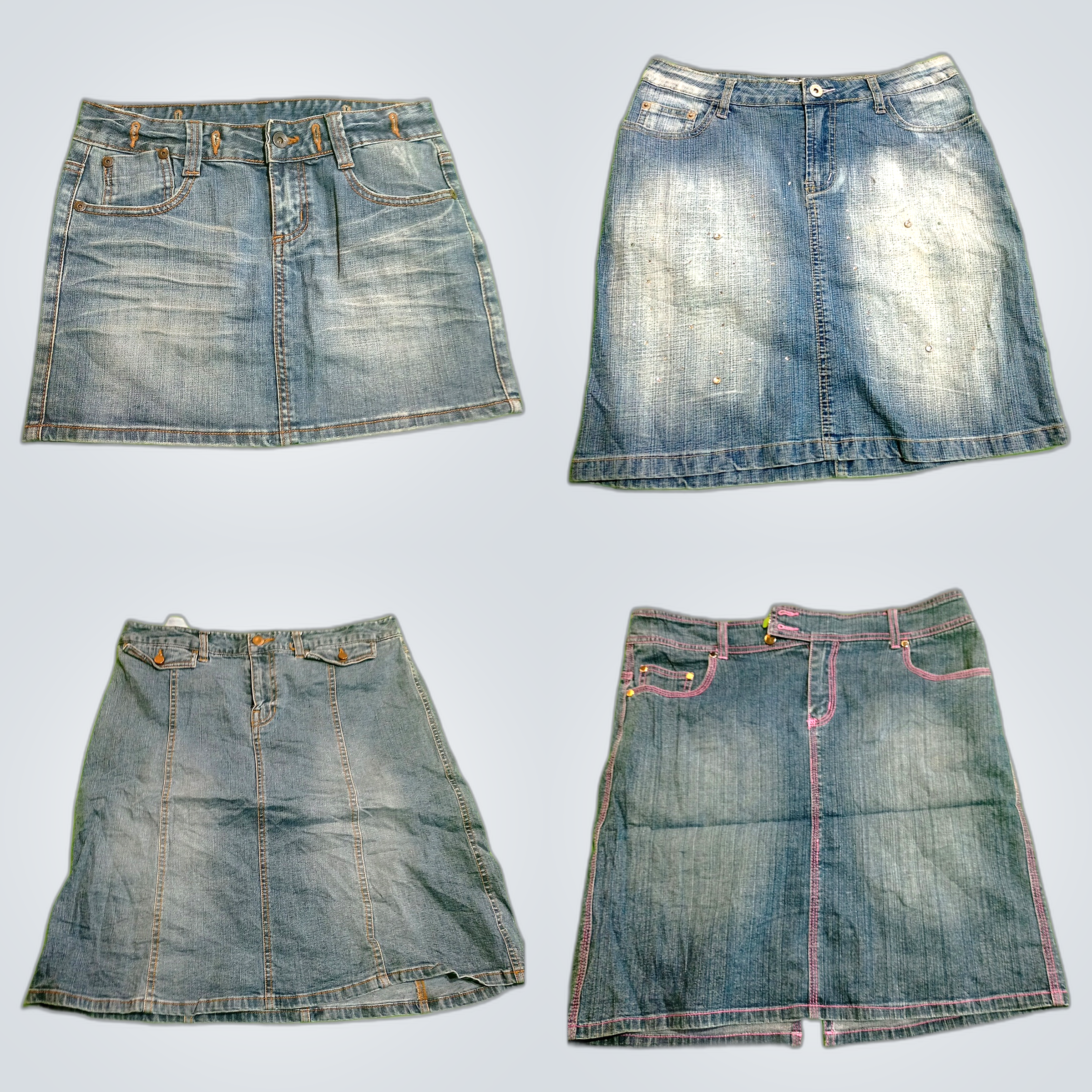 Lot de jupes en jean Miss Sixty, Free People et au..