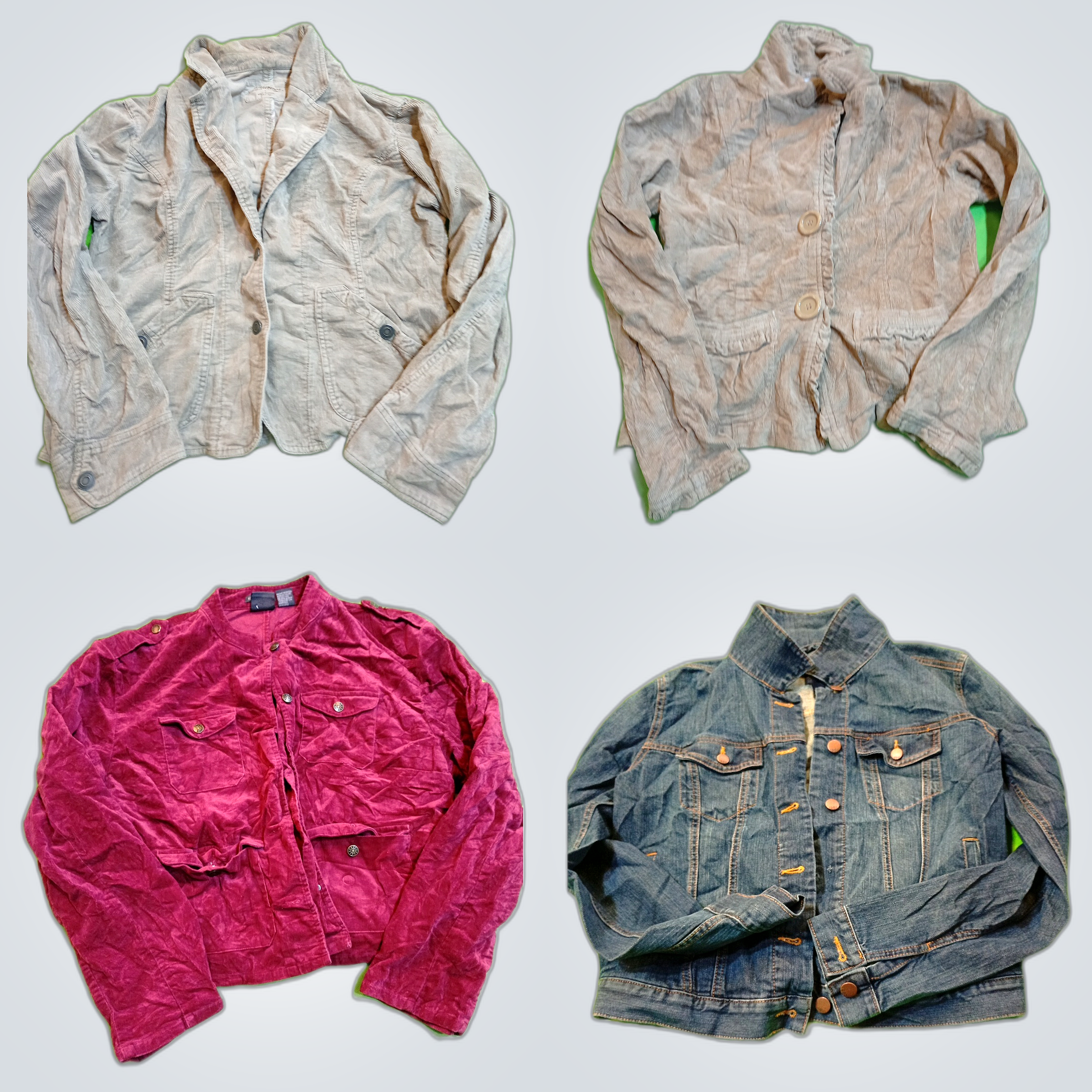 Denim & Corduroy Jacket Bundle - L.O.G.G., Silver,..
