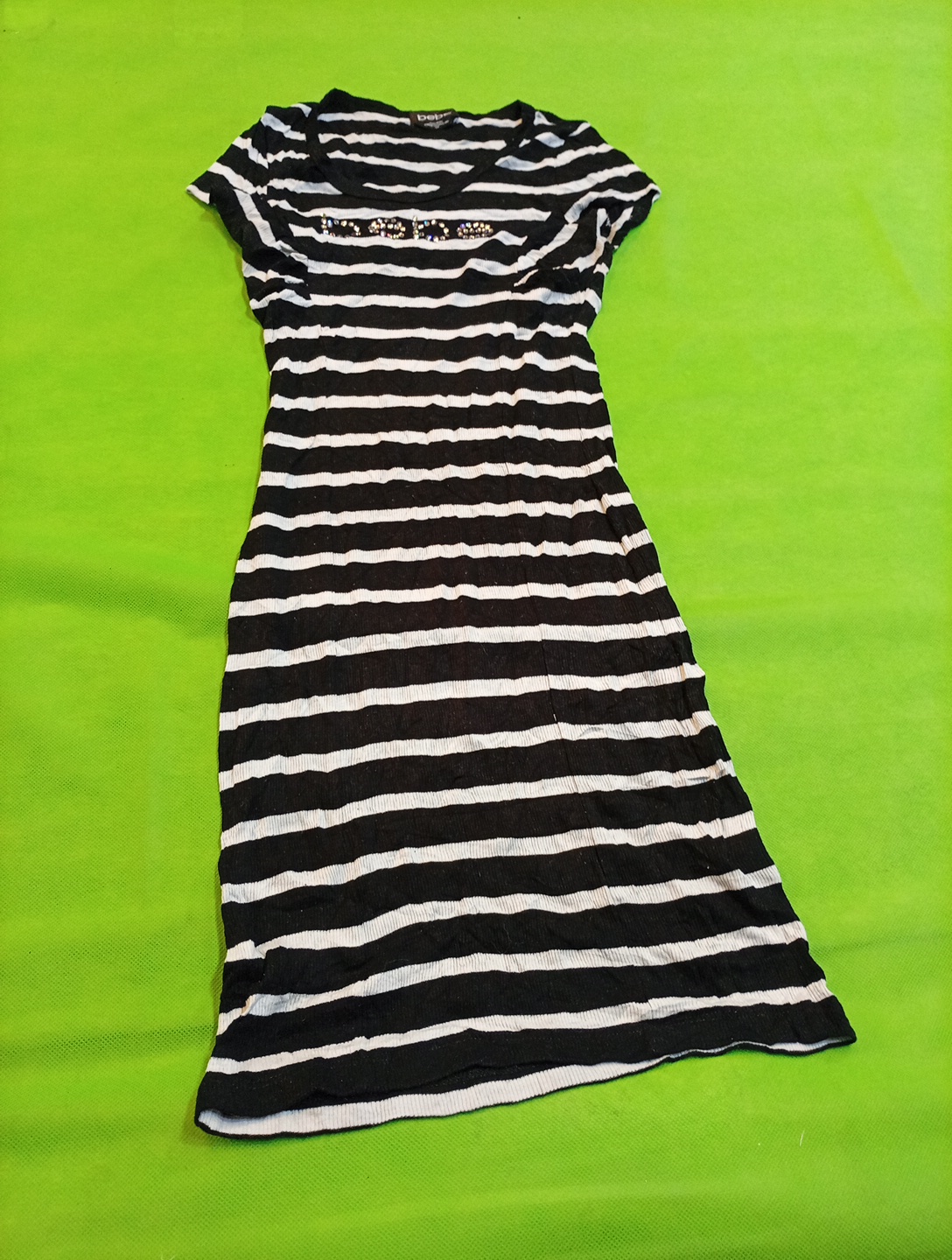 Robe rayée noire et blanche Bebe