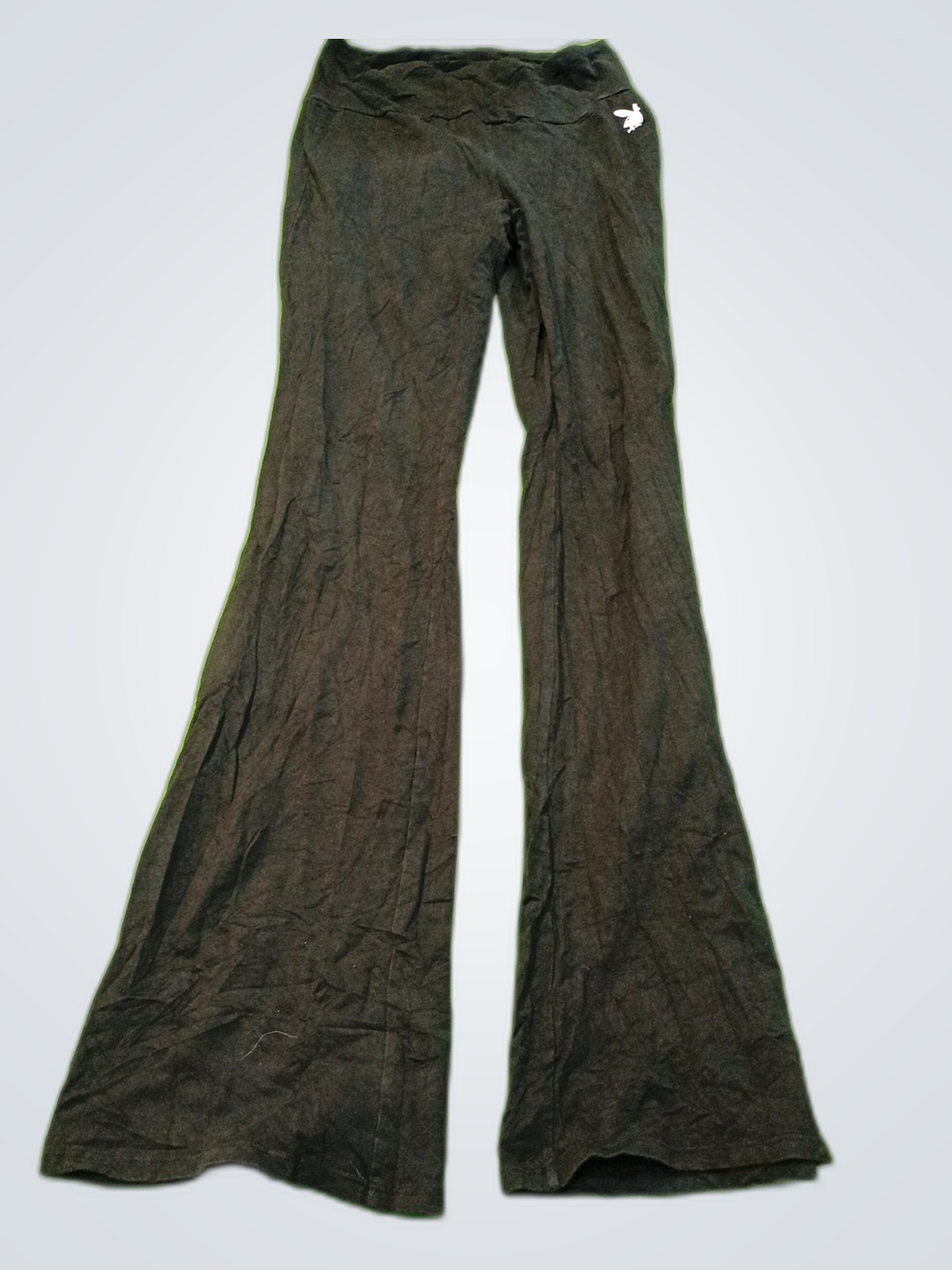 Calças de Perna Larga Playboy Black