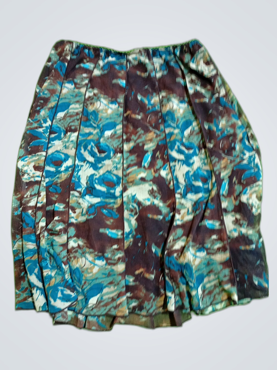 Jupe plissée florale pour femmes