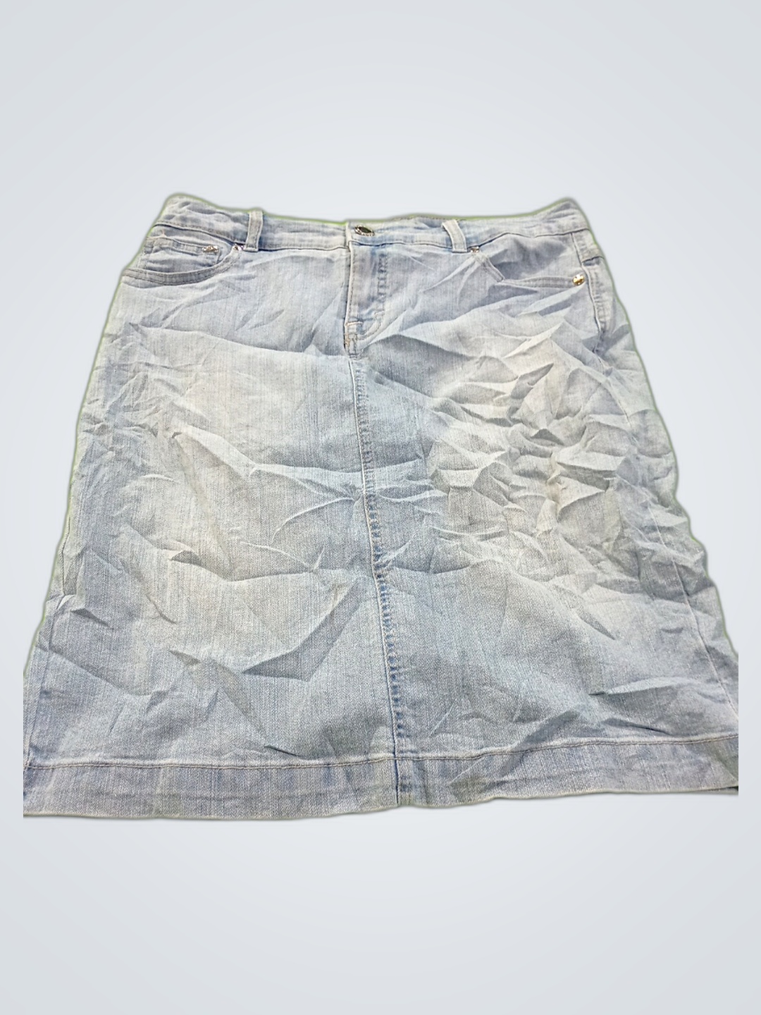 Jupe en denim avec contrôle du ventre