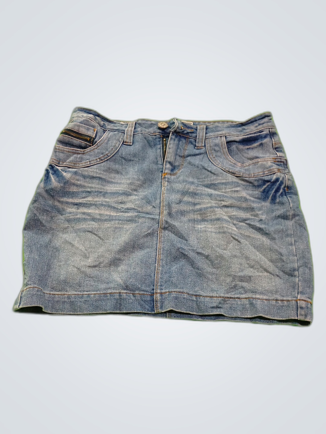 Blue Epic Denim Skirt