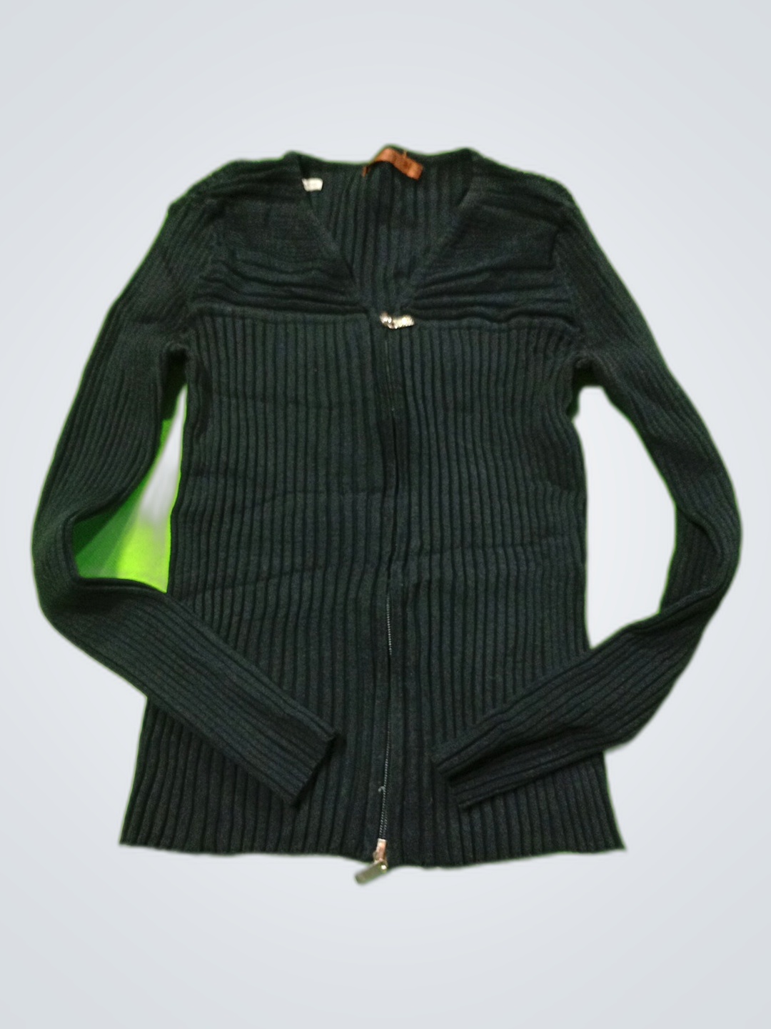 Maglione nero a coste Belldini