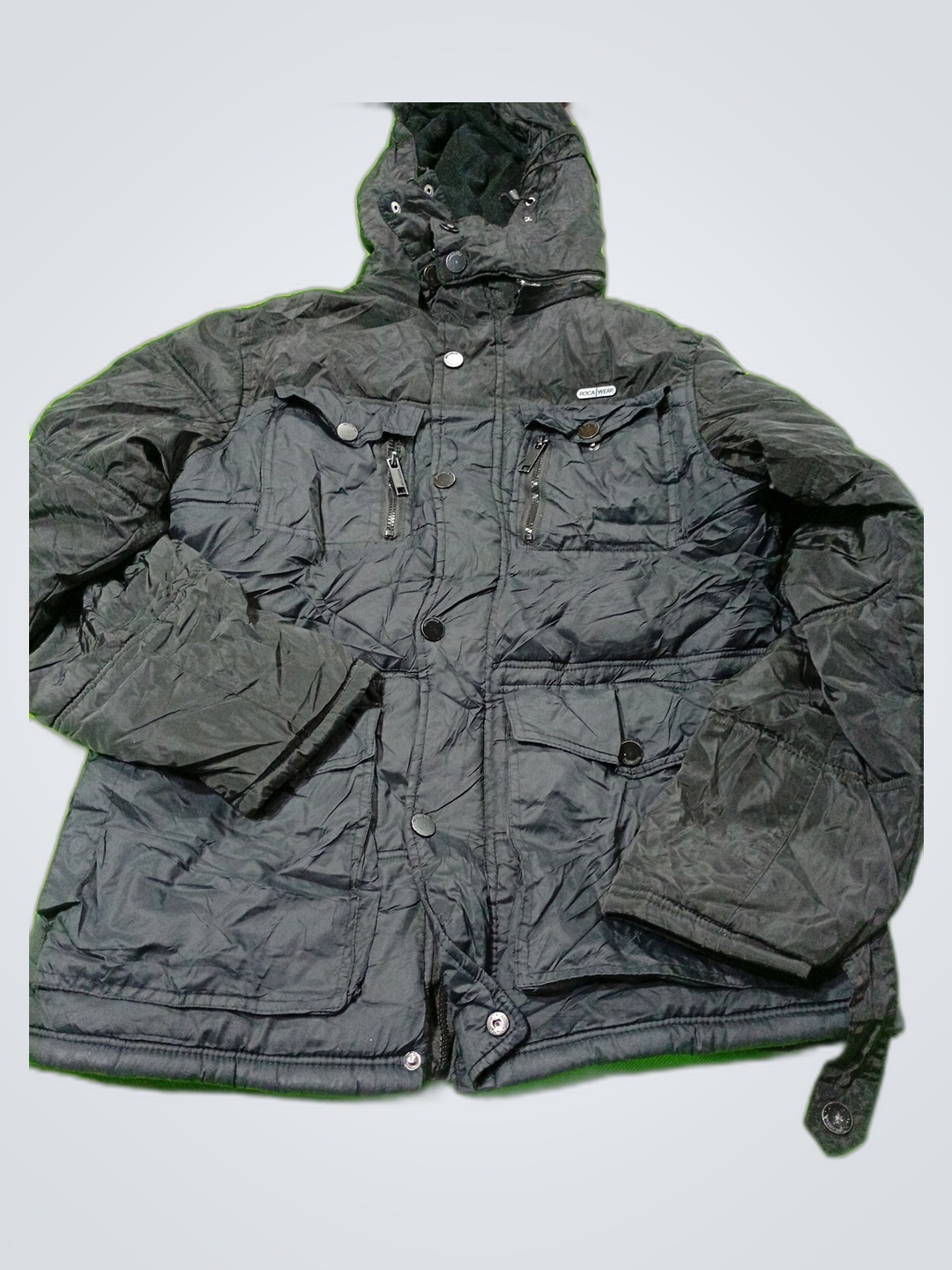 Giacca con cappuccio nera Rocawear