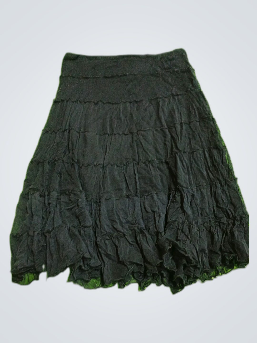 Max Studio Black Ruffled Skirt